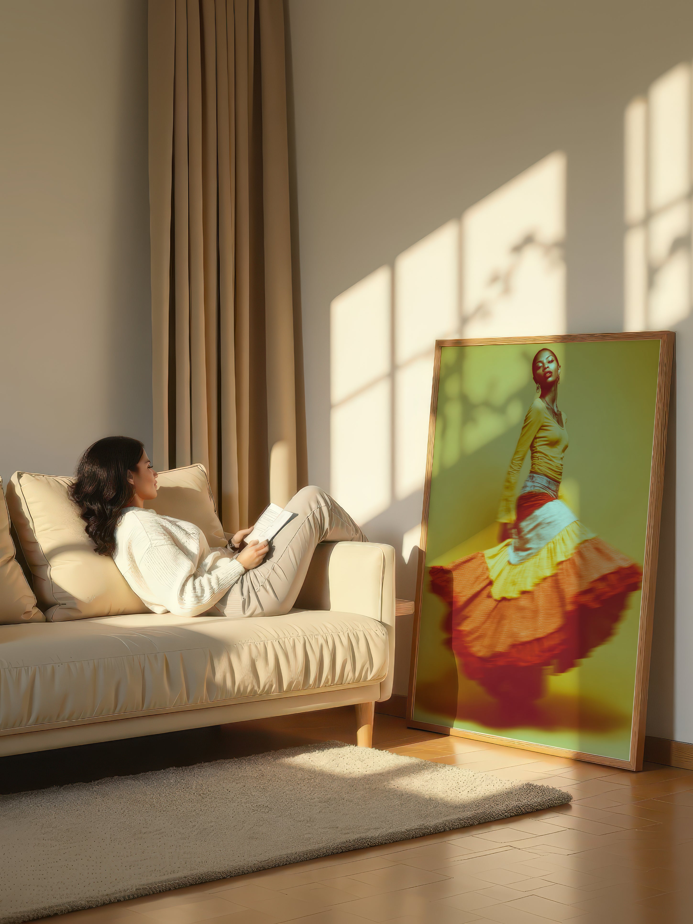 Contemporary Dance Portrait – Surreal Dance Wall Art 089