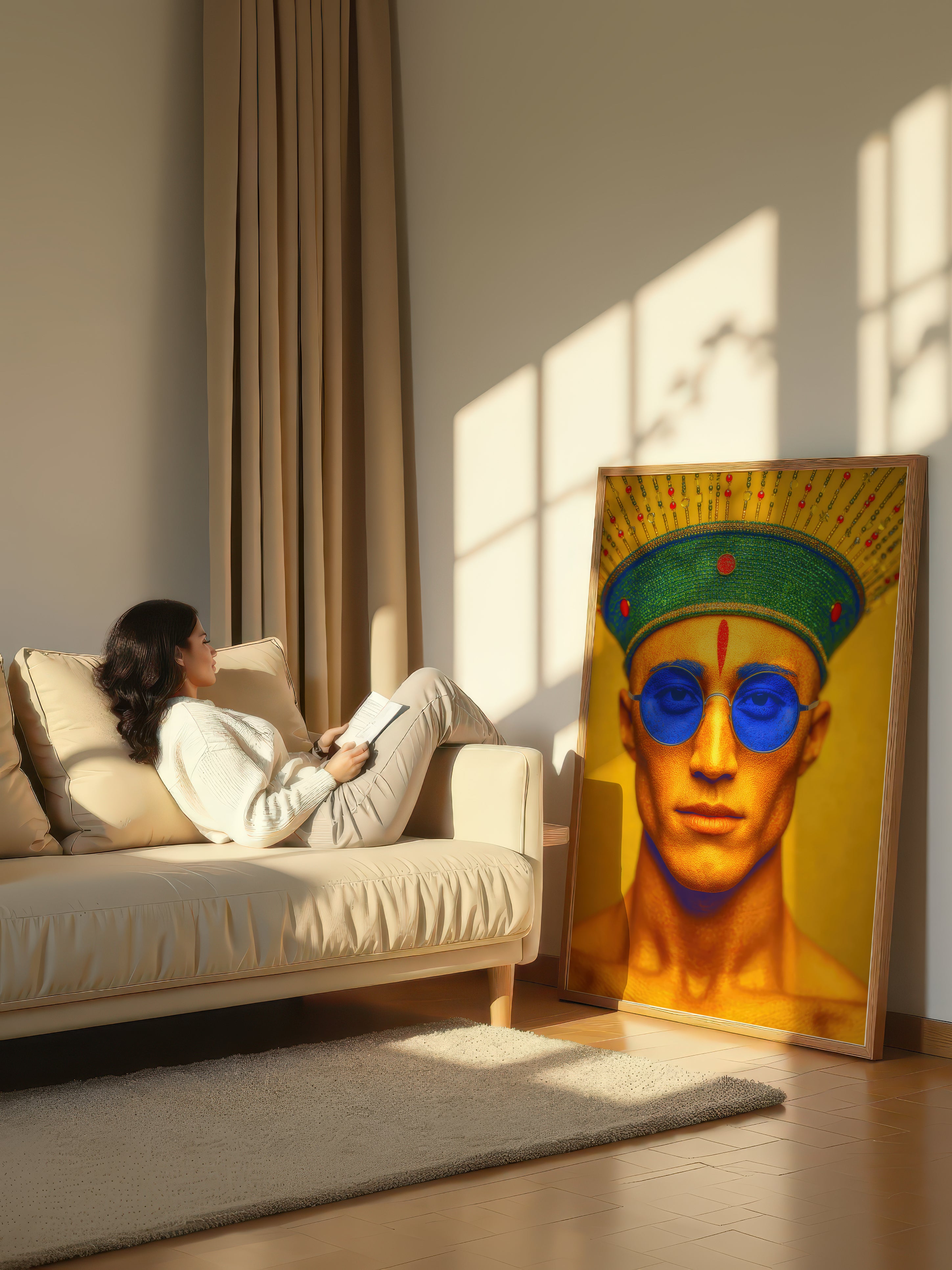 Fine Art Chromatic Figure – Surreal Colorful Wall Art 020
