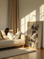 Contemporary Steampunk Portrait – Surreal Steampunk Wall Art 005
