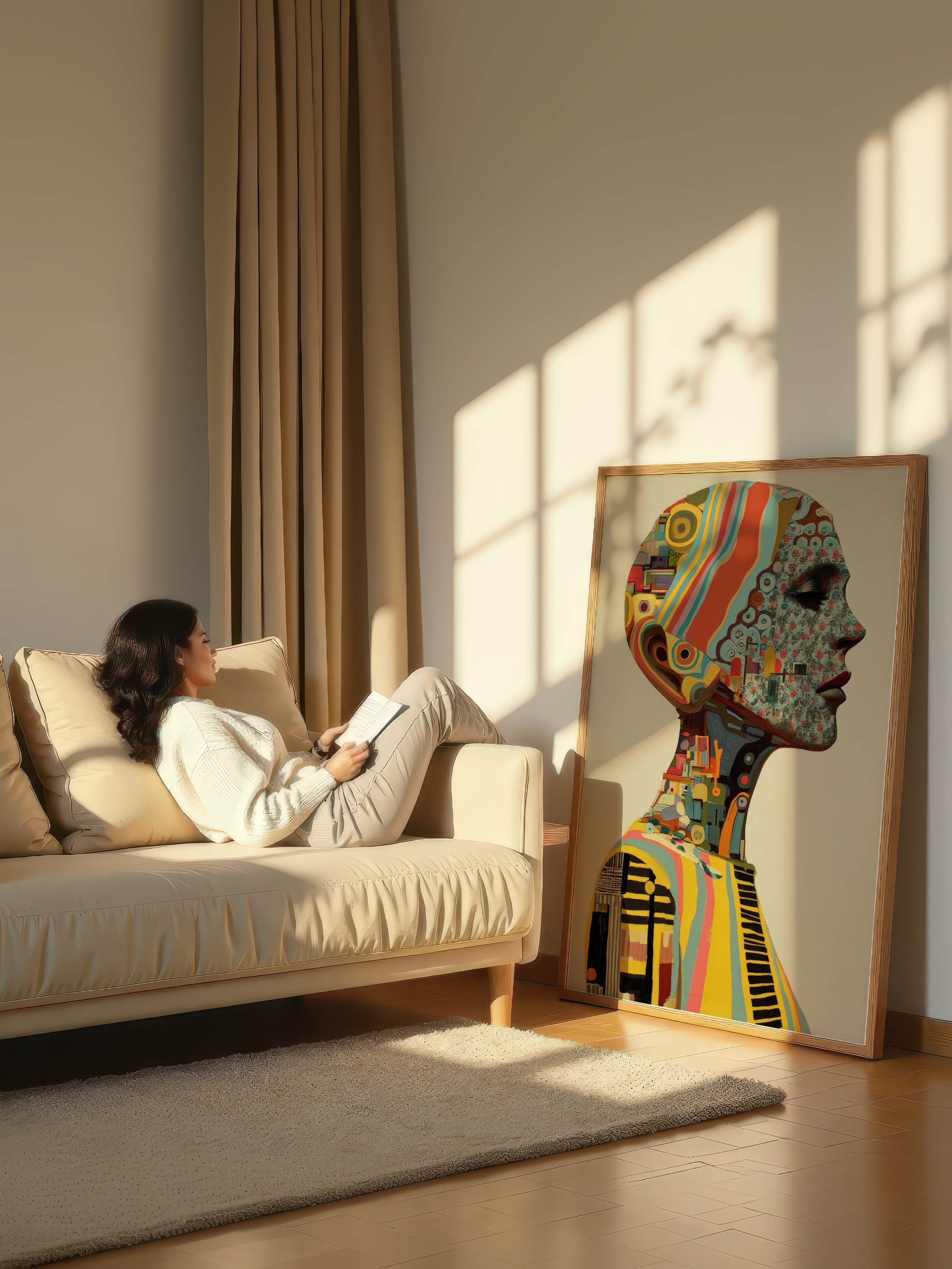 Layered Figure – Surreal Abstract Wall Art 108