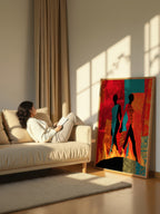 Modern Abstract Silhouettes – Surreal Figure Study Wall Art 242