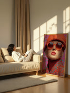 Psychedelic Pop Art – Surreal Electric Color Portrait Wall Art 275