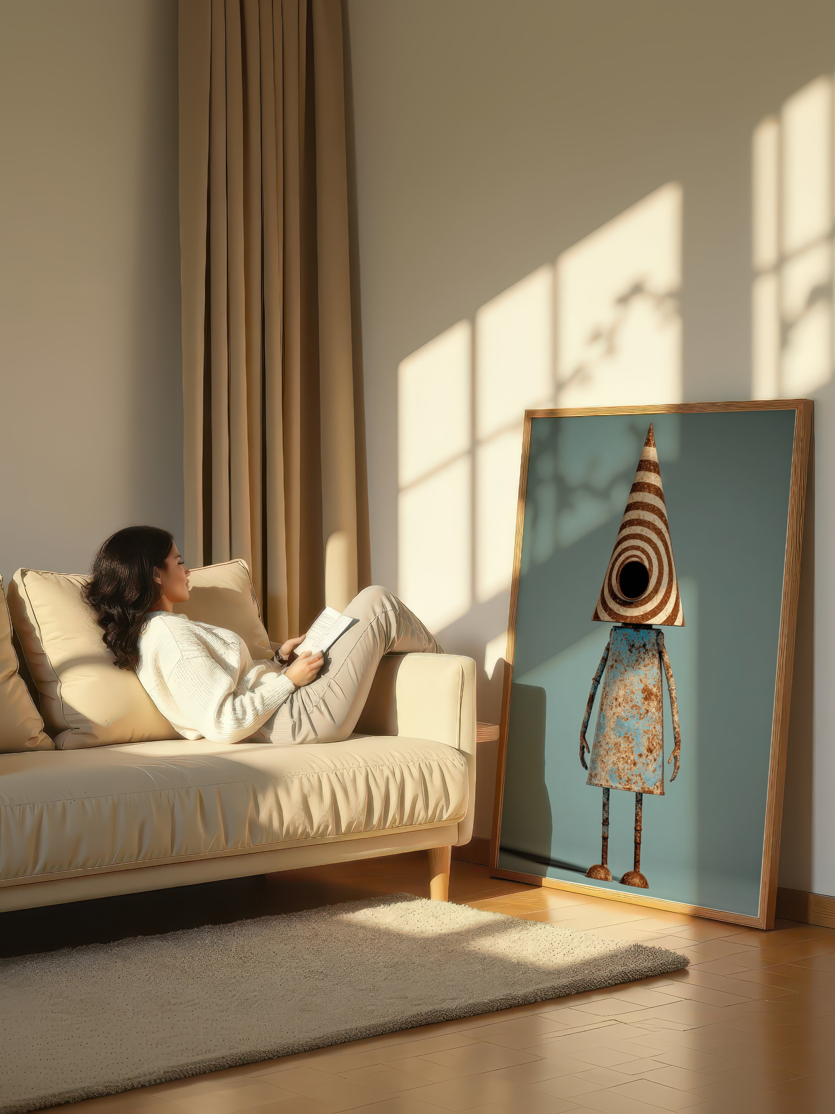 Surreal Tin Figure – Surreal Steampunk Wall Art 139