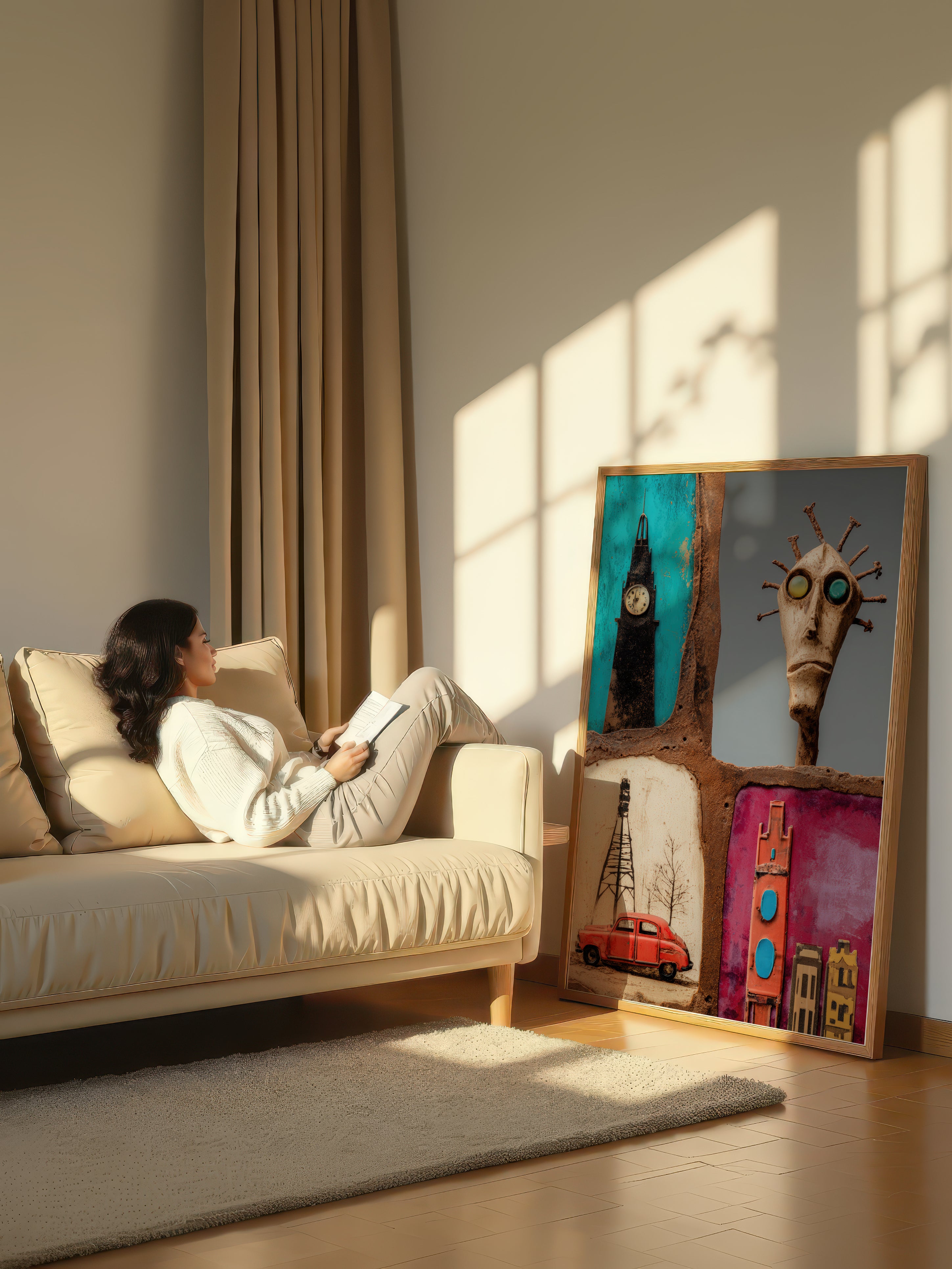 Urban Stories – Surreal City Narrative Wall Art 368