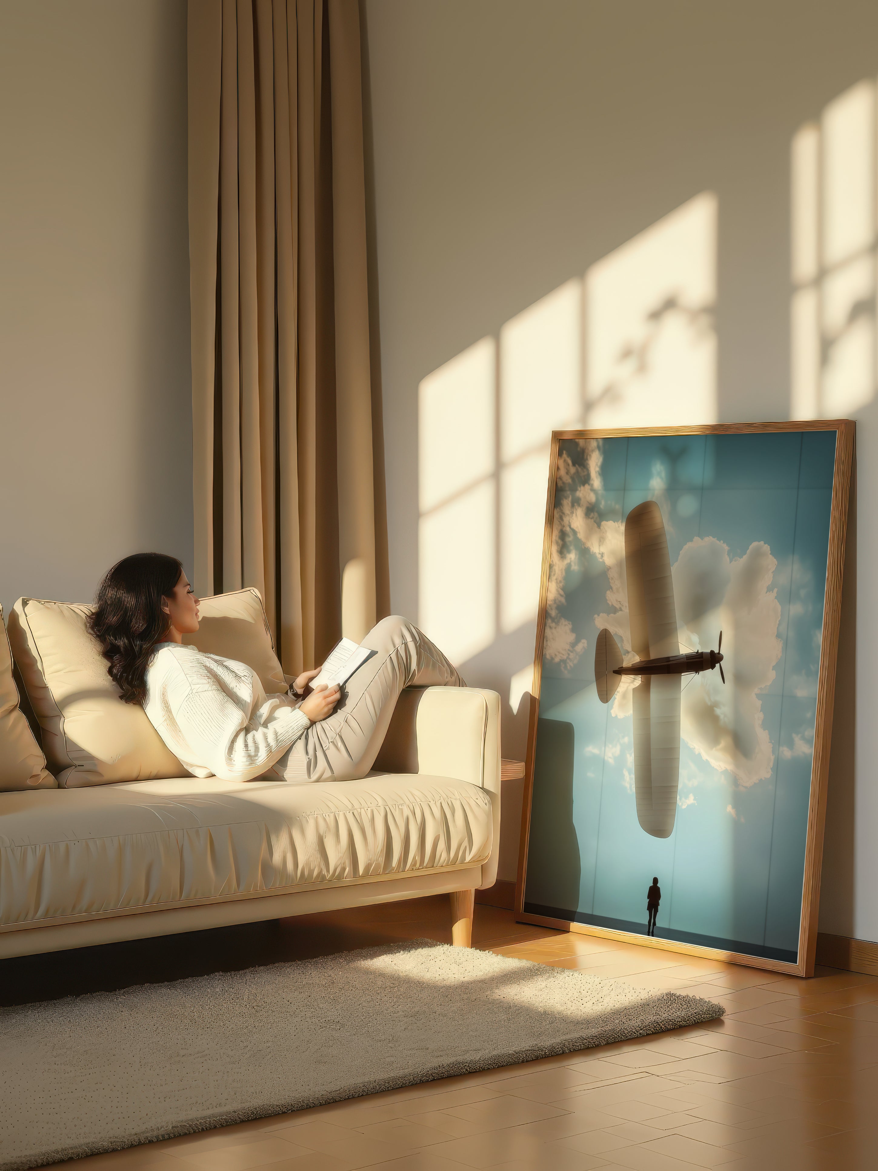 Surreal Aviation Art – Surreal Flight Fantasy Wall Art 374