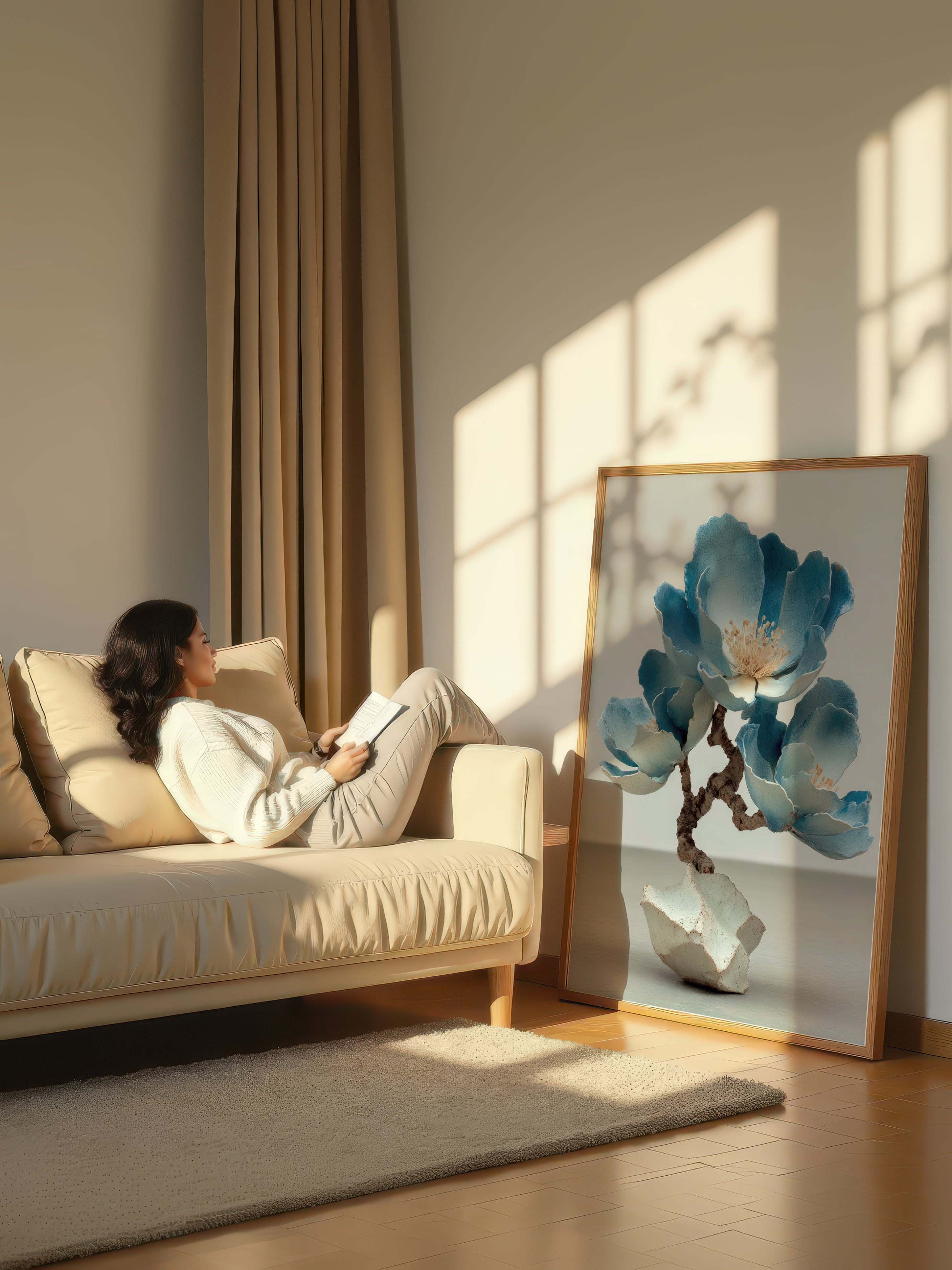 Ceramic Floral – Surreal Sculptural Flower Wall Art 316
