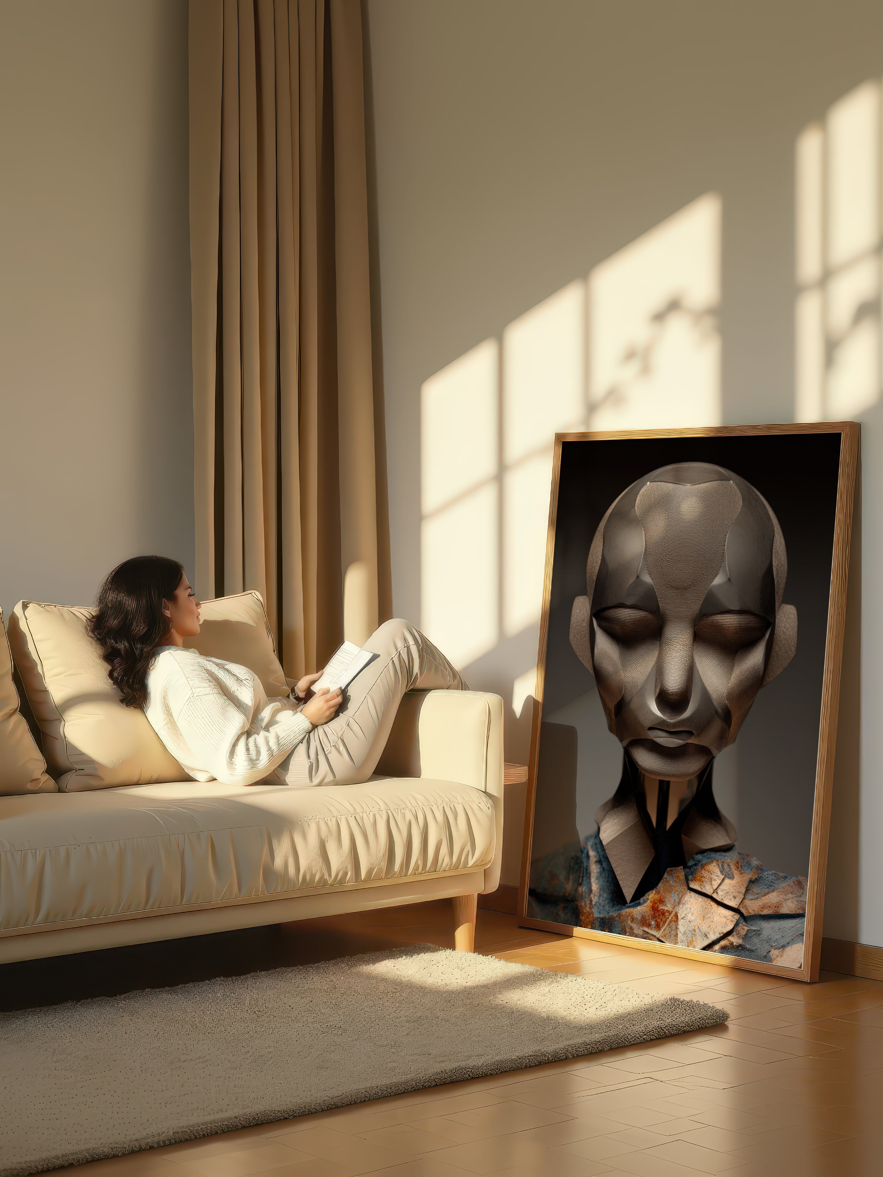 Metallic Form – Surreal Metallic Wall Art 153