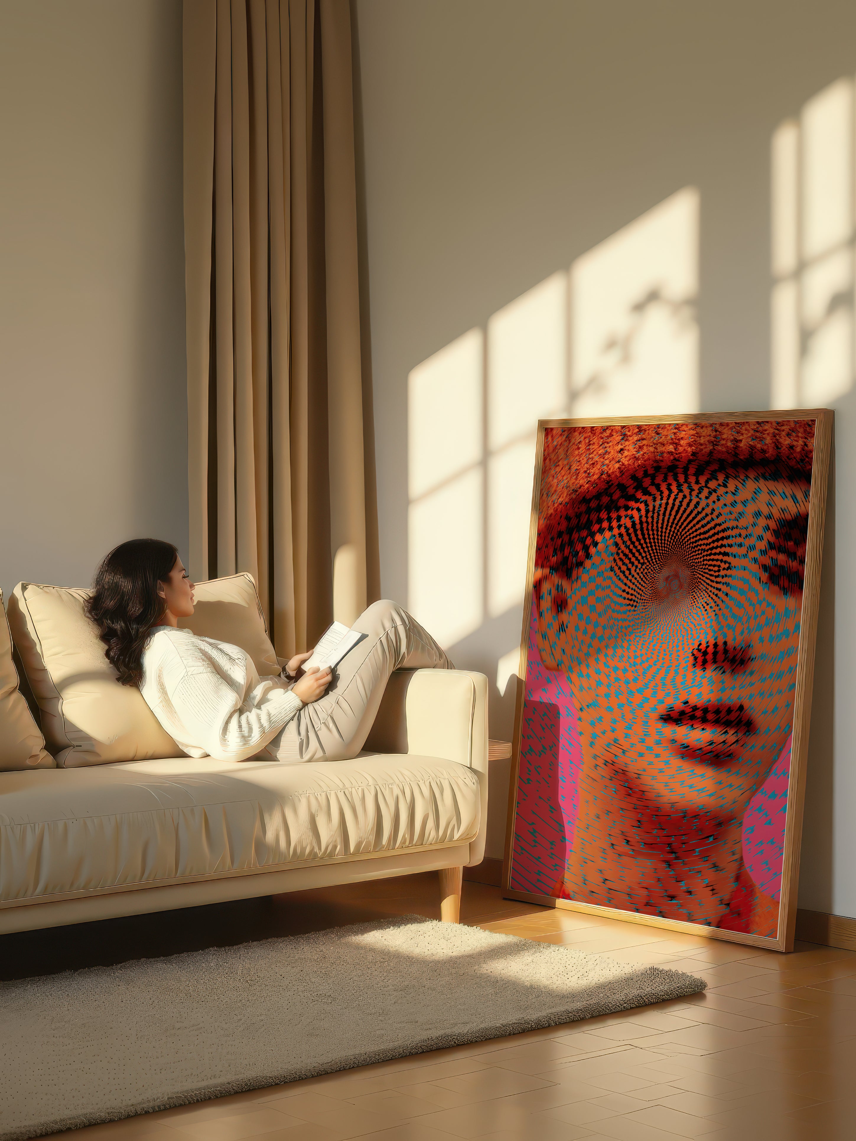 Psychedelic Pop Art – Surreal Chromatic Burst Wall Art 276