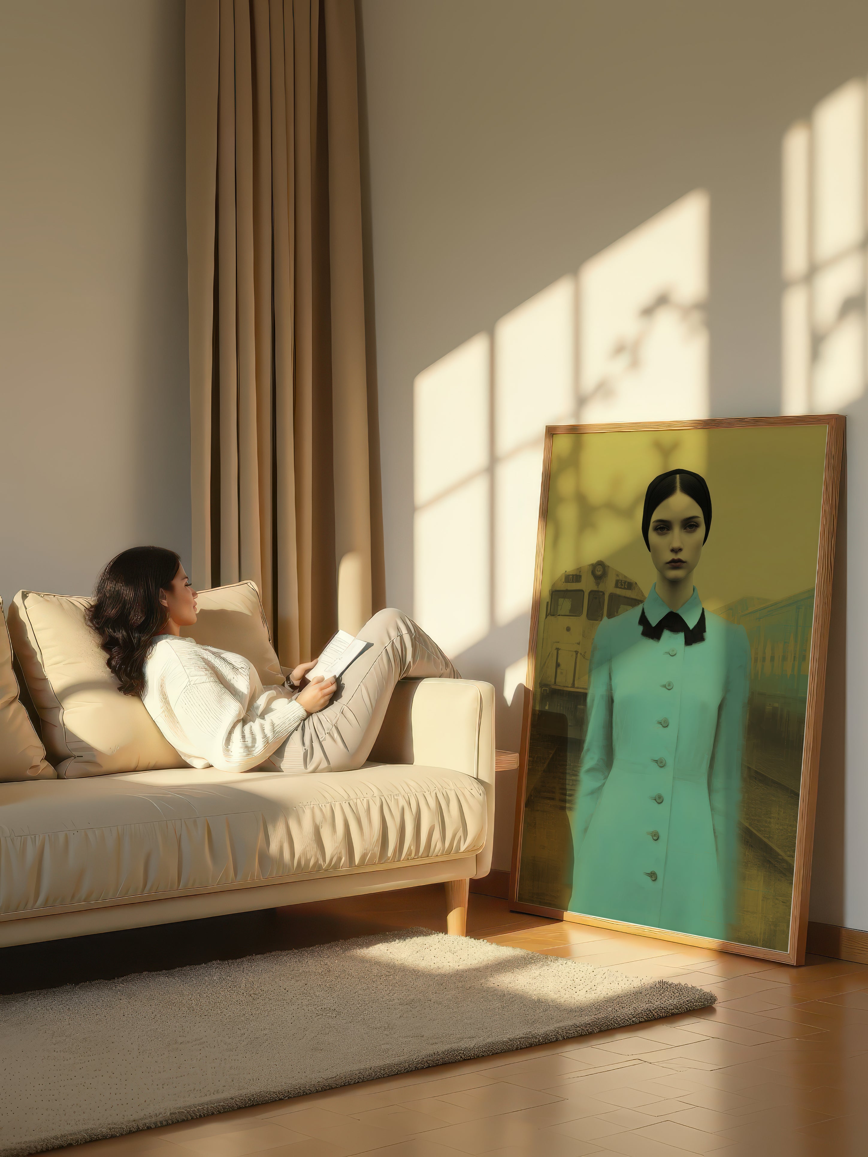Surreal Figure Portrait – Surreal Figurative Wall Art 110