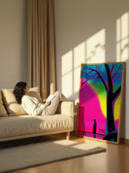 Graphic Silhouette – Surreal Minimalist Figure Wall Art 203