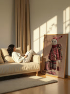 Surreal Textile Character – Surreal Whimsical Wall Art 141