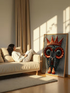Stylized Narrative Composition – Surreal Storytelling Wall Art 027