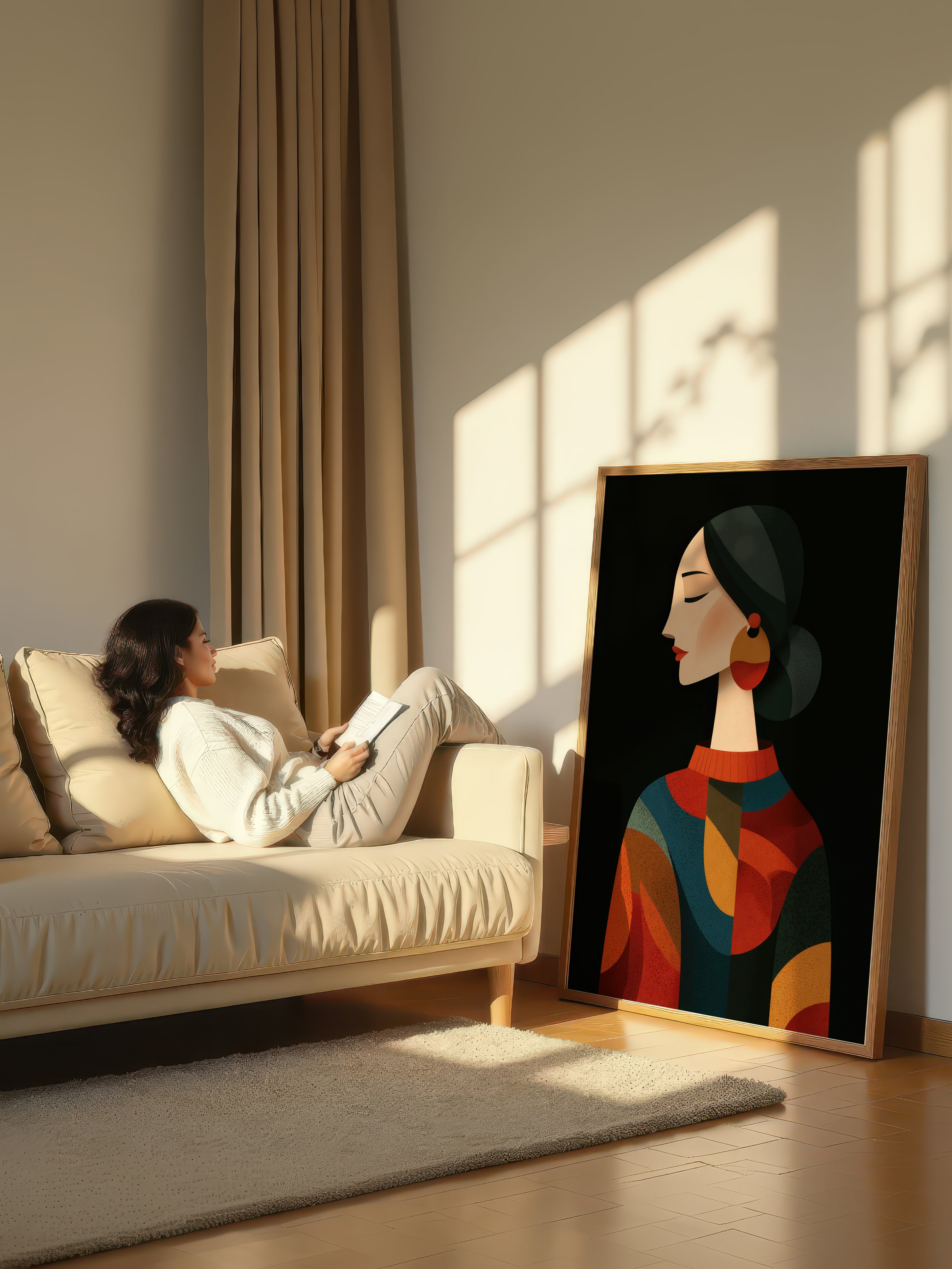Modern Graphic Figure – Surreal Graphic Wall Art 132