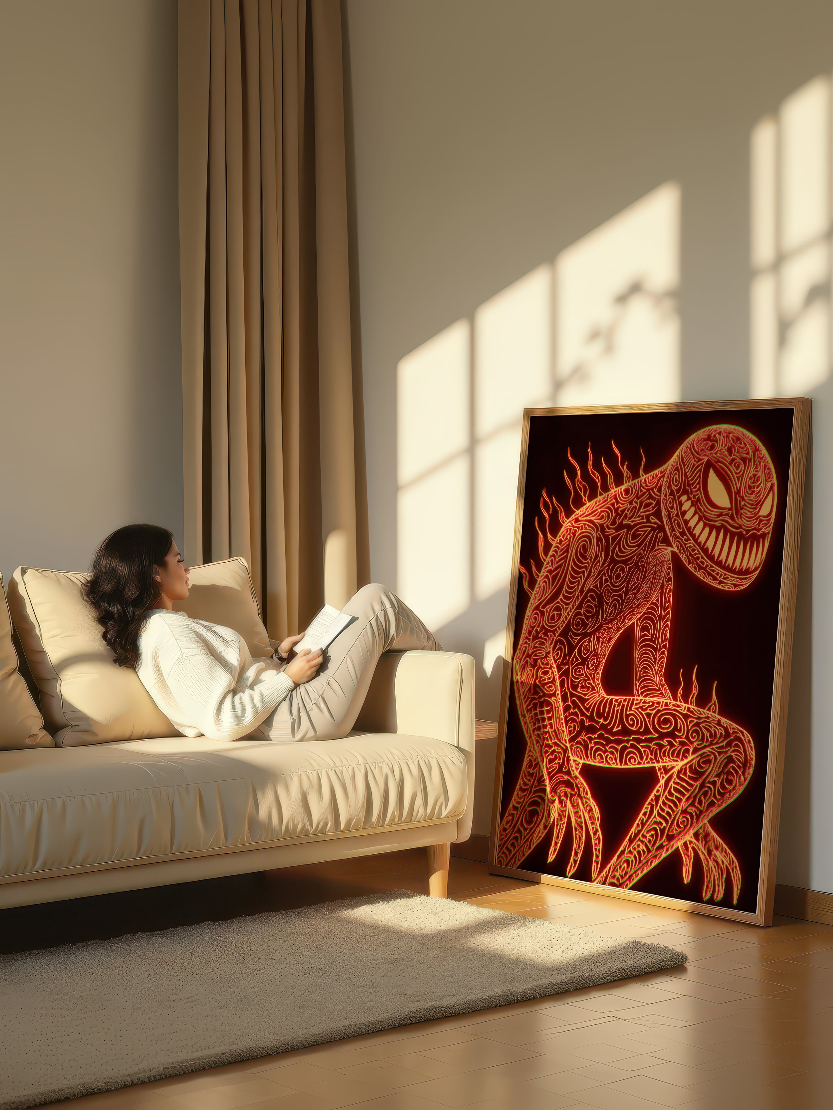 Psychedelic Graphic Art – Surreal Vivid Pattern Wall Art 373