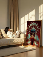 Contemporary Radiant Profile – Surreal Luminous Wall Art 053