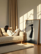 Moody Monochromatic Portrait – Surreal Dark Tonal Wall Art 269