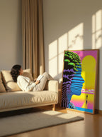 Retro Graphic Portrait – Surreal Bold Pop Graphic Wall Art 202