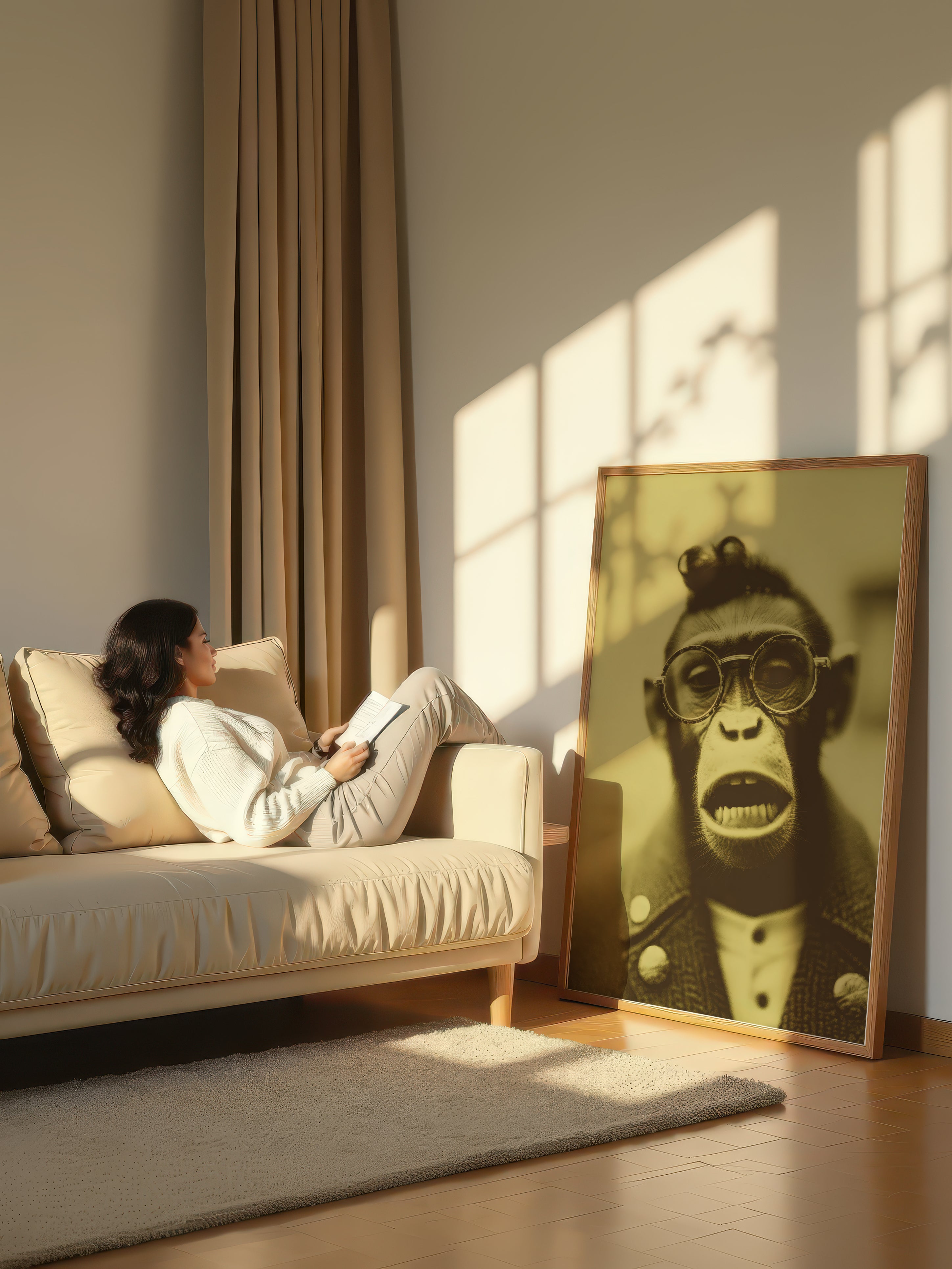 Whimsical Monkey – Surreal Whimsical Wall Art 113
