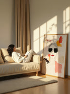 Minimalist Portrait – Surreal Clean Figure Wall Art 363