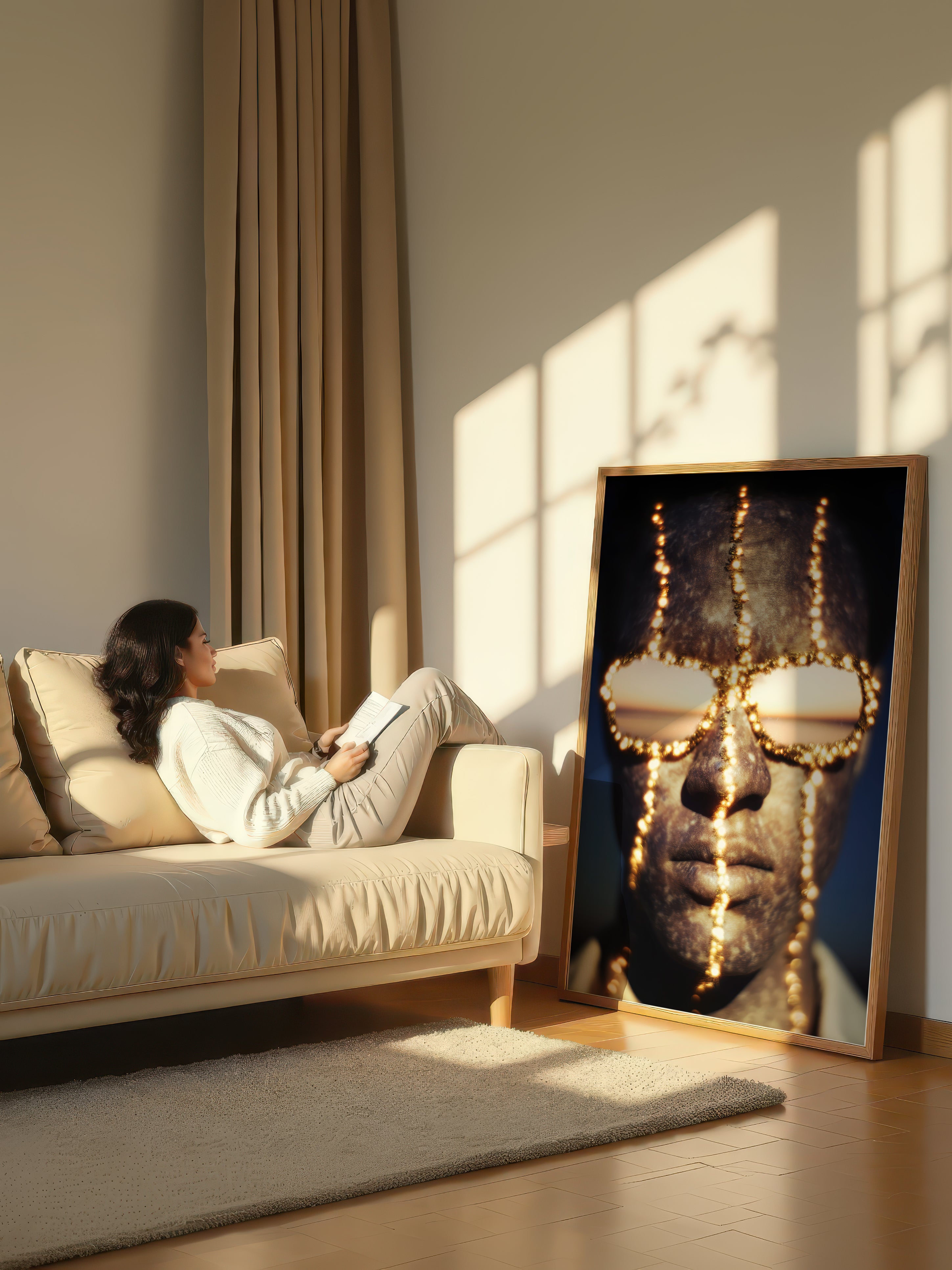 Modern Surreal Portrait – Surreal Layered Figure Wall Art 301