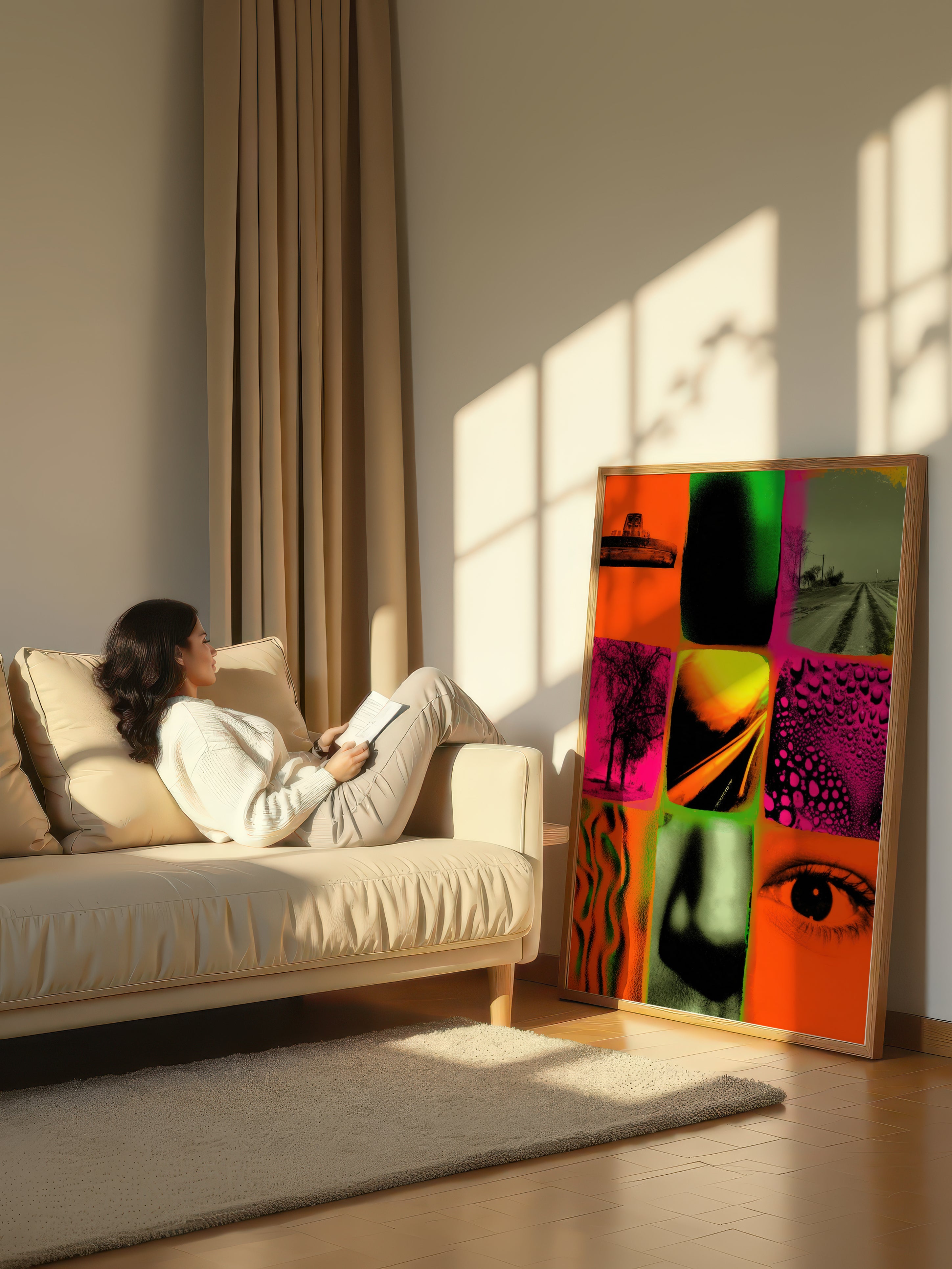 Modern Graphic Montage – Surreal Layered Visual Wall Art 361