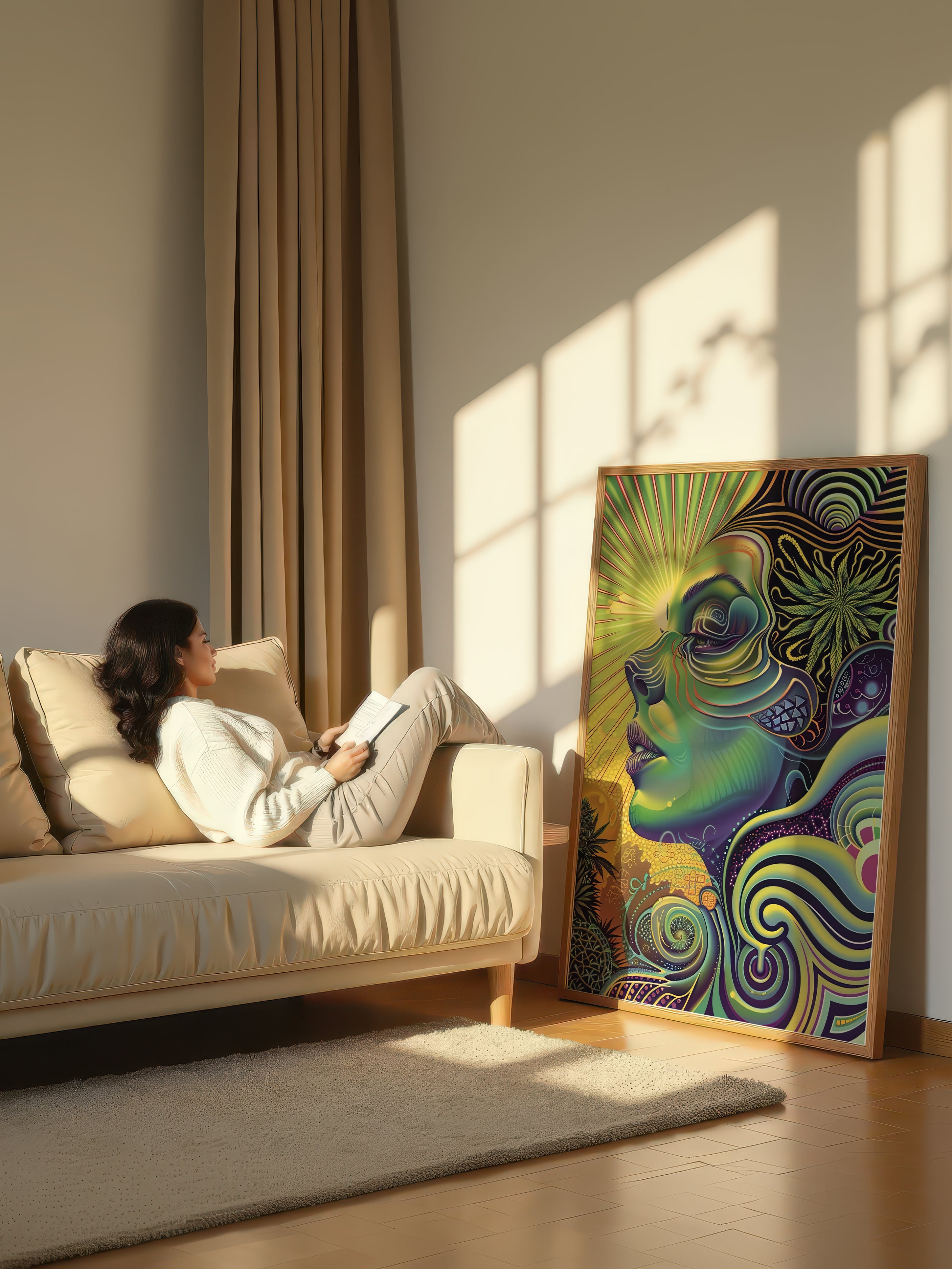 Psychedelic Profile – Surreal Psychedelic Wall Art 129