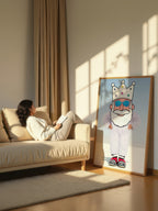 Contemporary Plush King – Surreal Regal Wall Art 017