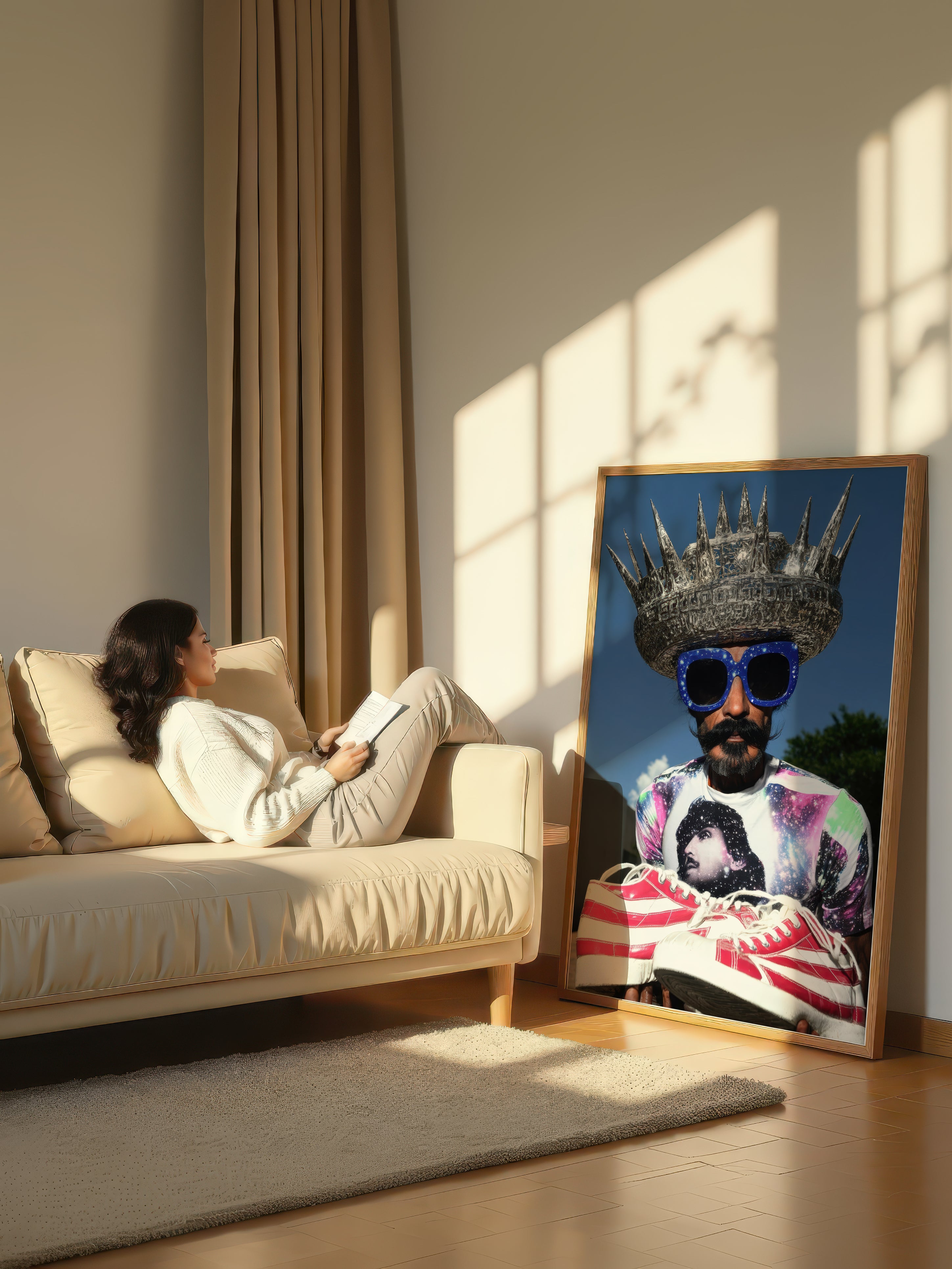Avant-Garde Chrome Art – Surreal Metallic Wall Art 051
