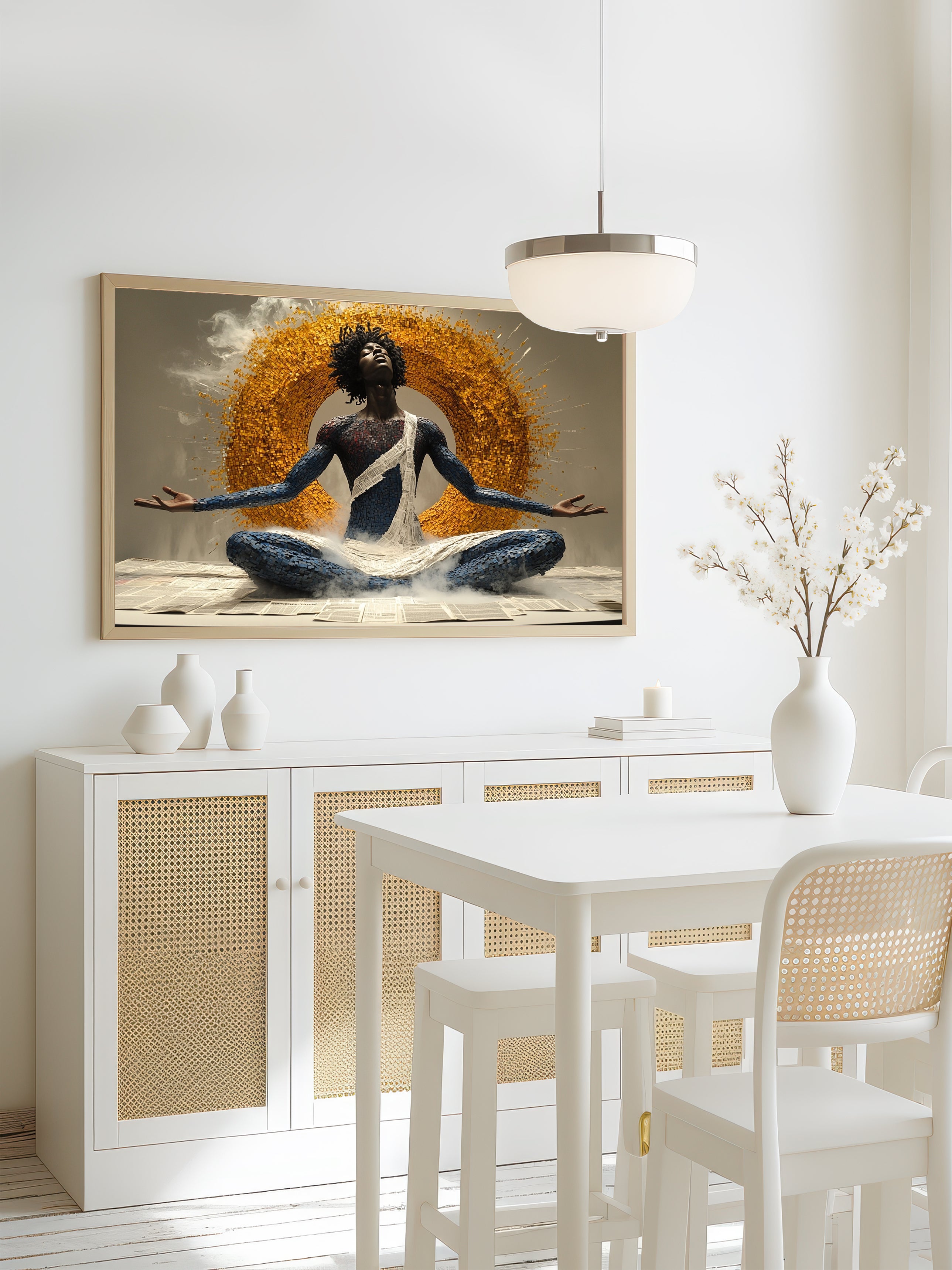 Stylized Meditative Art – Surreal Calm Abstract Wall Art 043