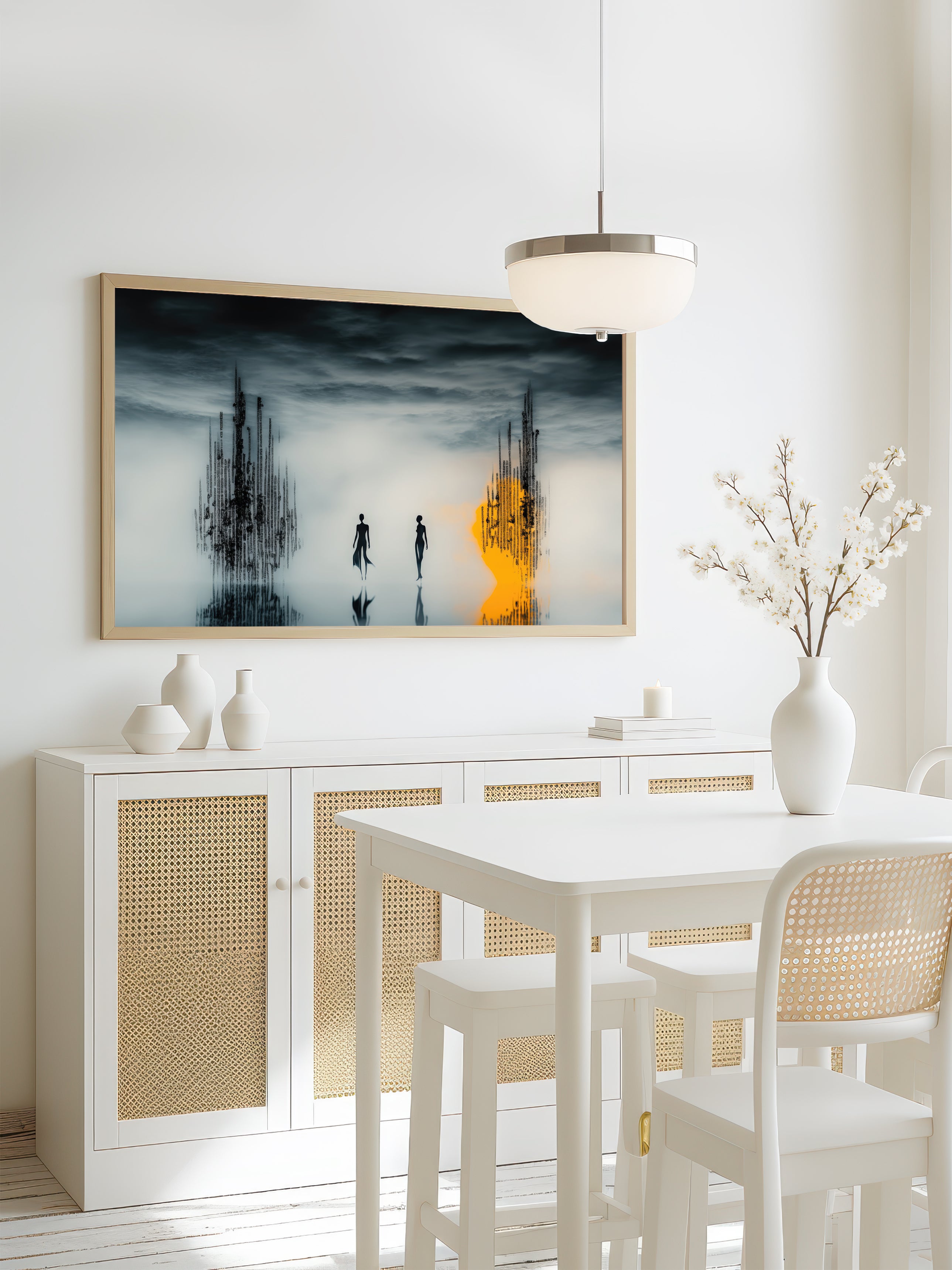 Data Horizon – Surreal Minimalist Digital Wall Art 323