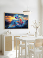Floral Introspection – Surreal Botanical Silhouette Wall Art 353