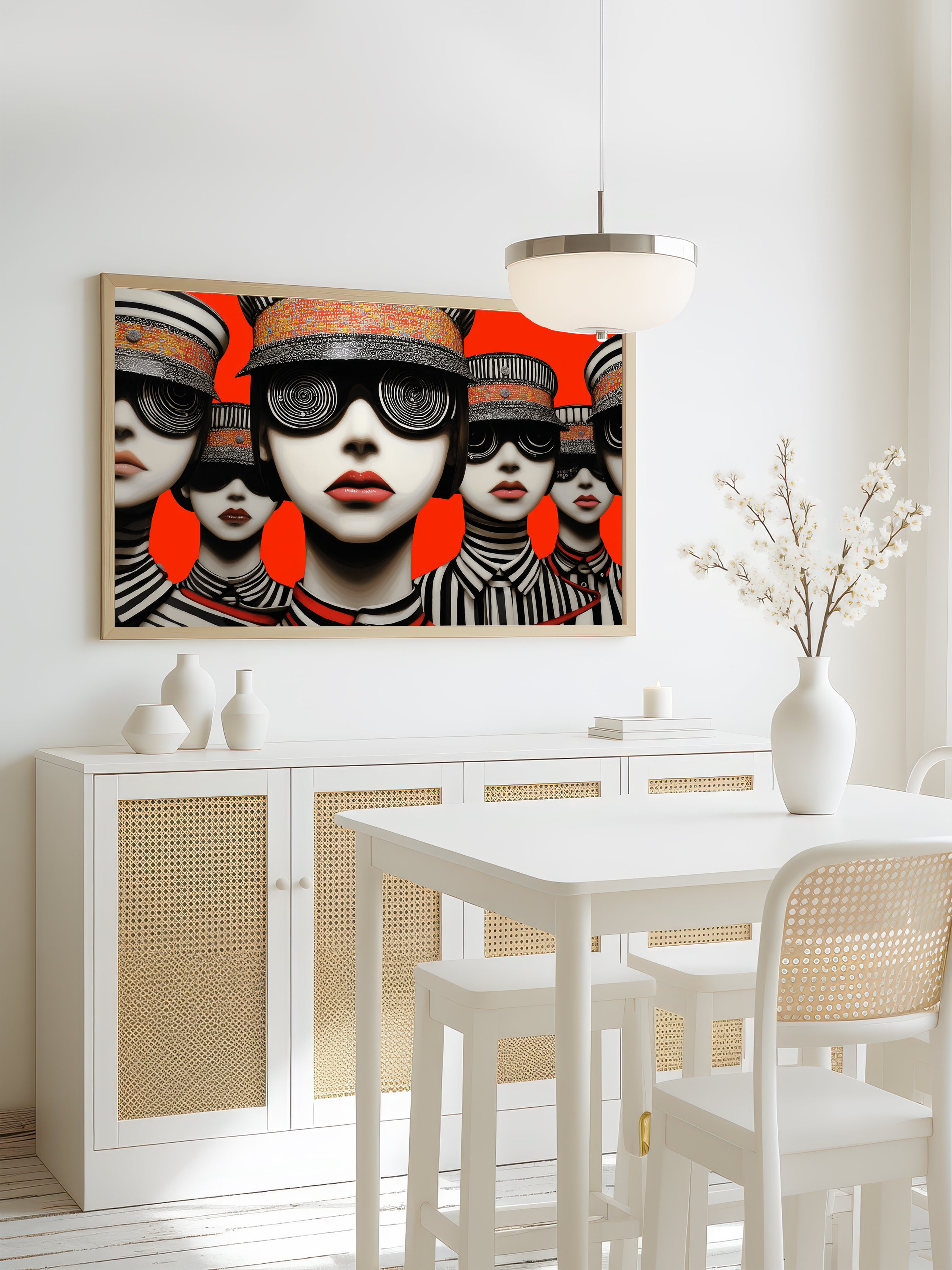 Uniform Rhythm – Surreal Psychedelic Pop Assembly Wall Art 138