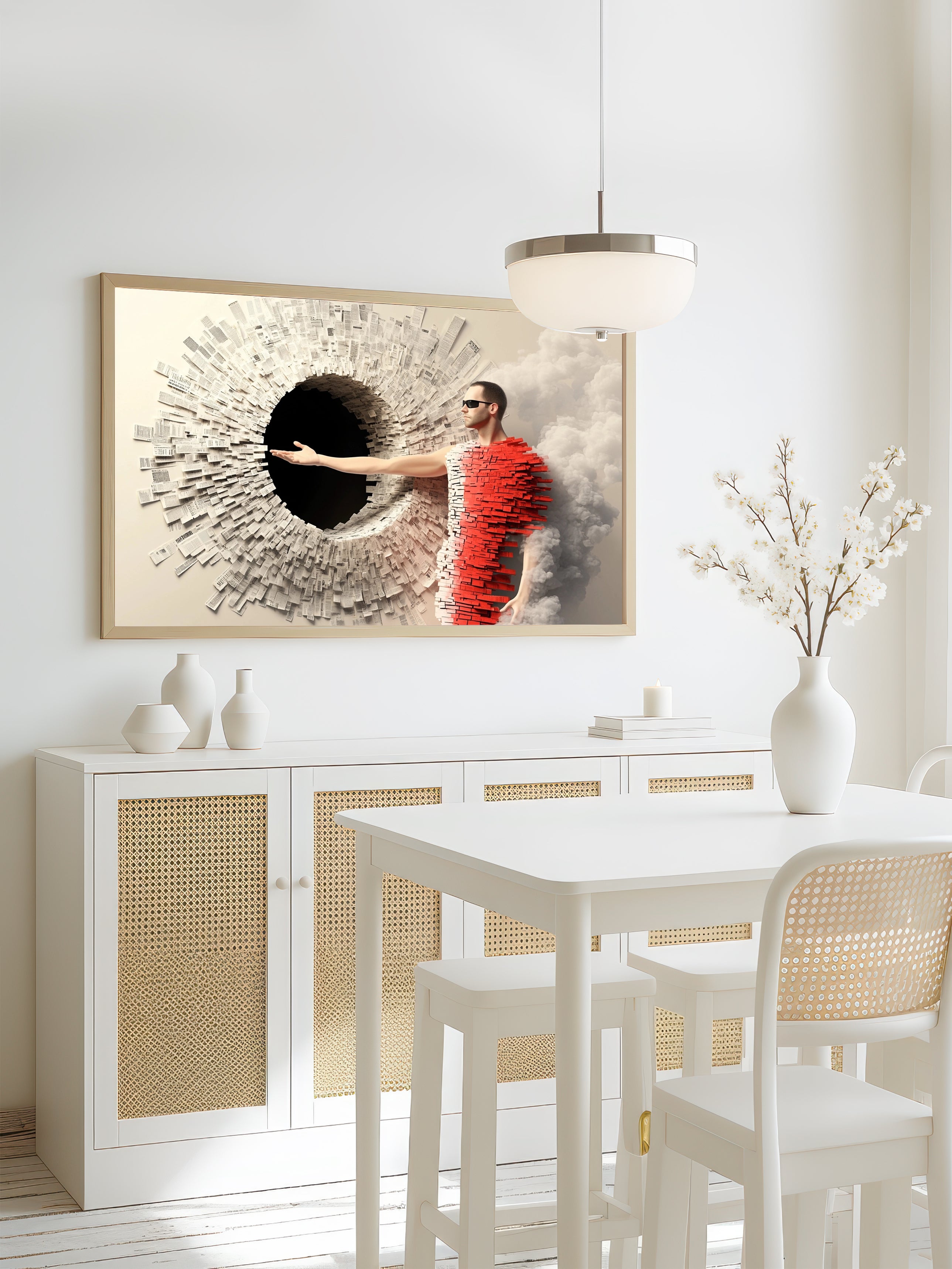 Conceptual Graphic Piece – Surreal Graphic Vision Wall Art 038
