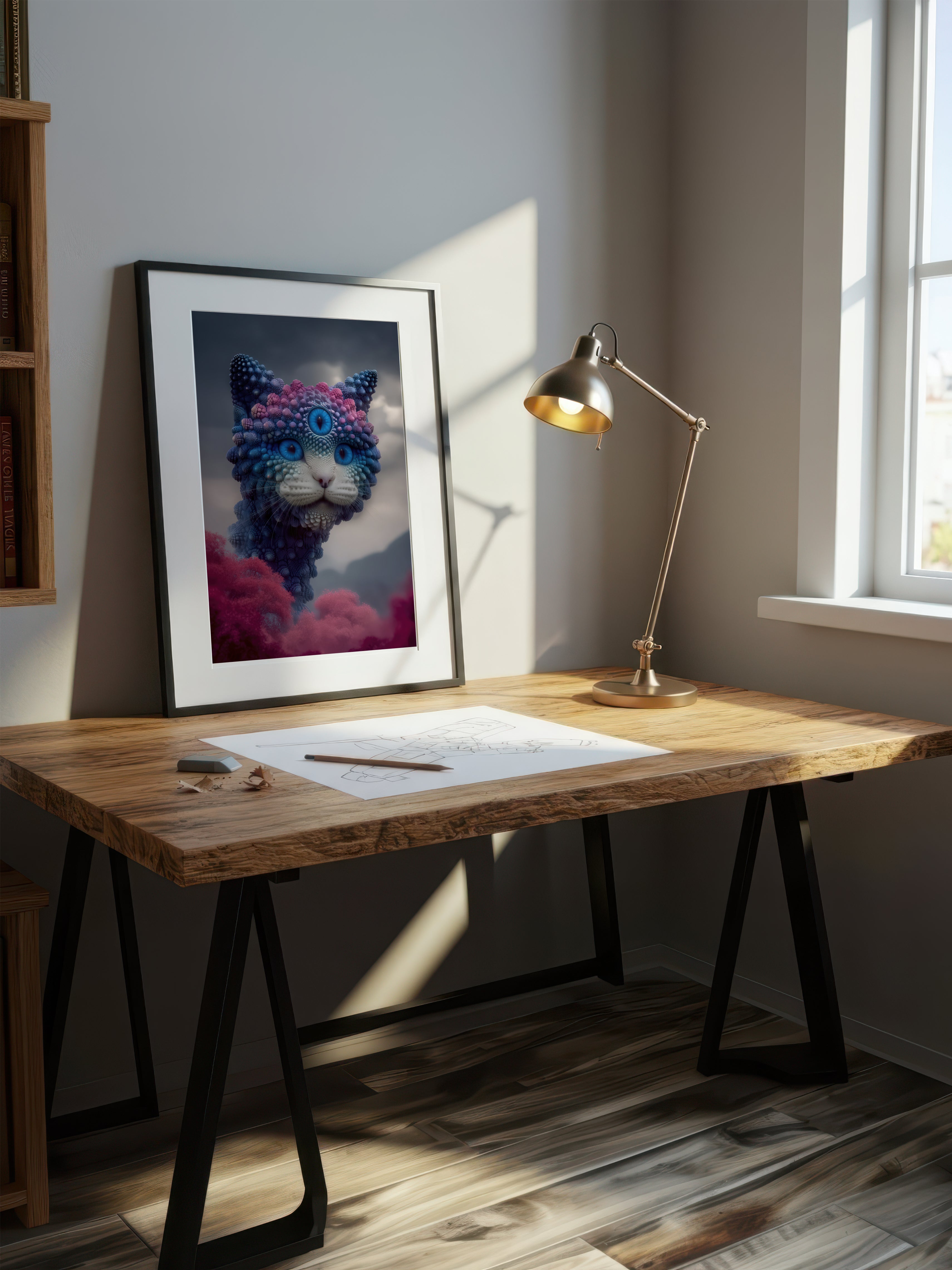 Surreal Feline – Surreal Animal Wall Art 149