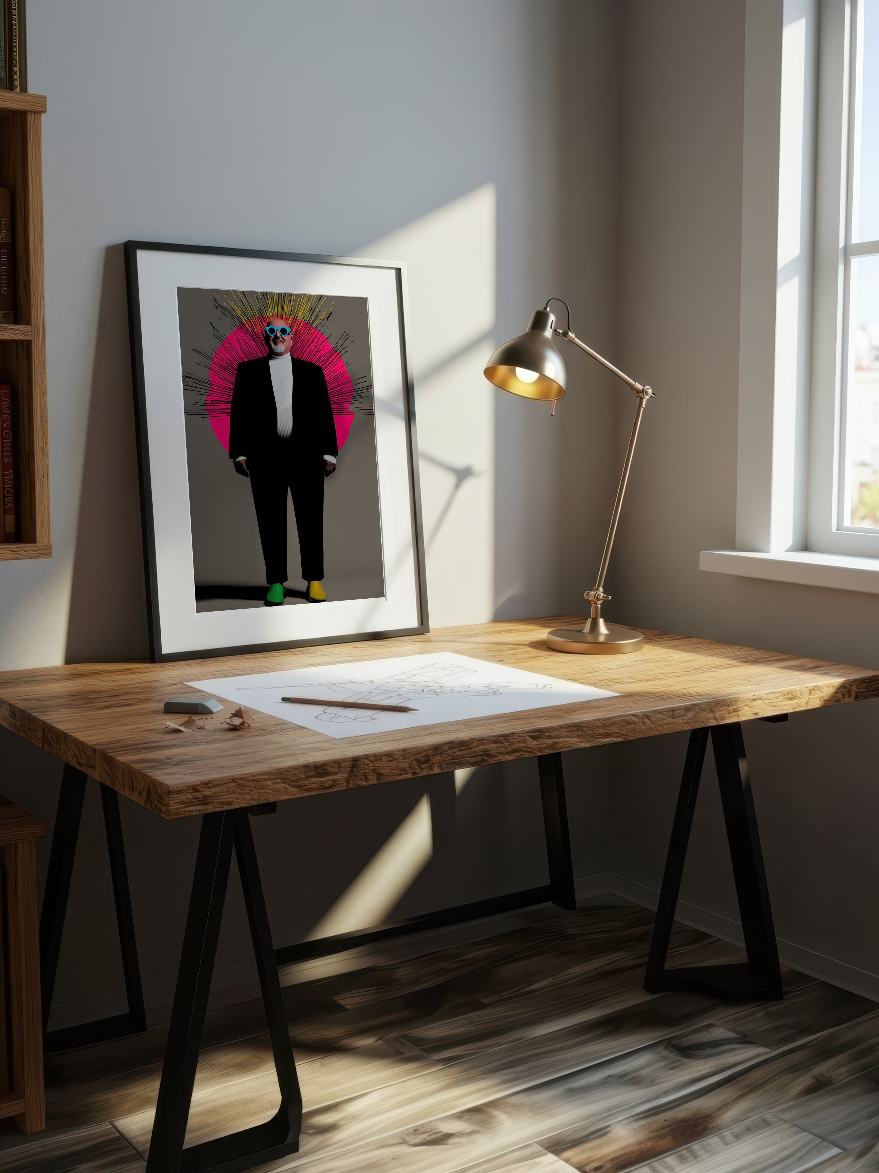 Graphic Pop Portrait – Surreal Pop Art Wall Art 050