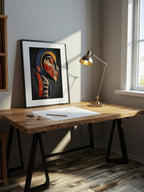 Profile in Color – Surreal Expressionist Abstract Portrait Wall Art 403