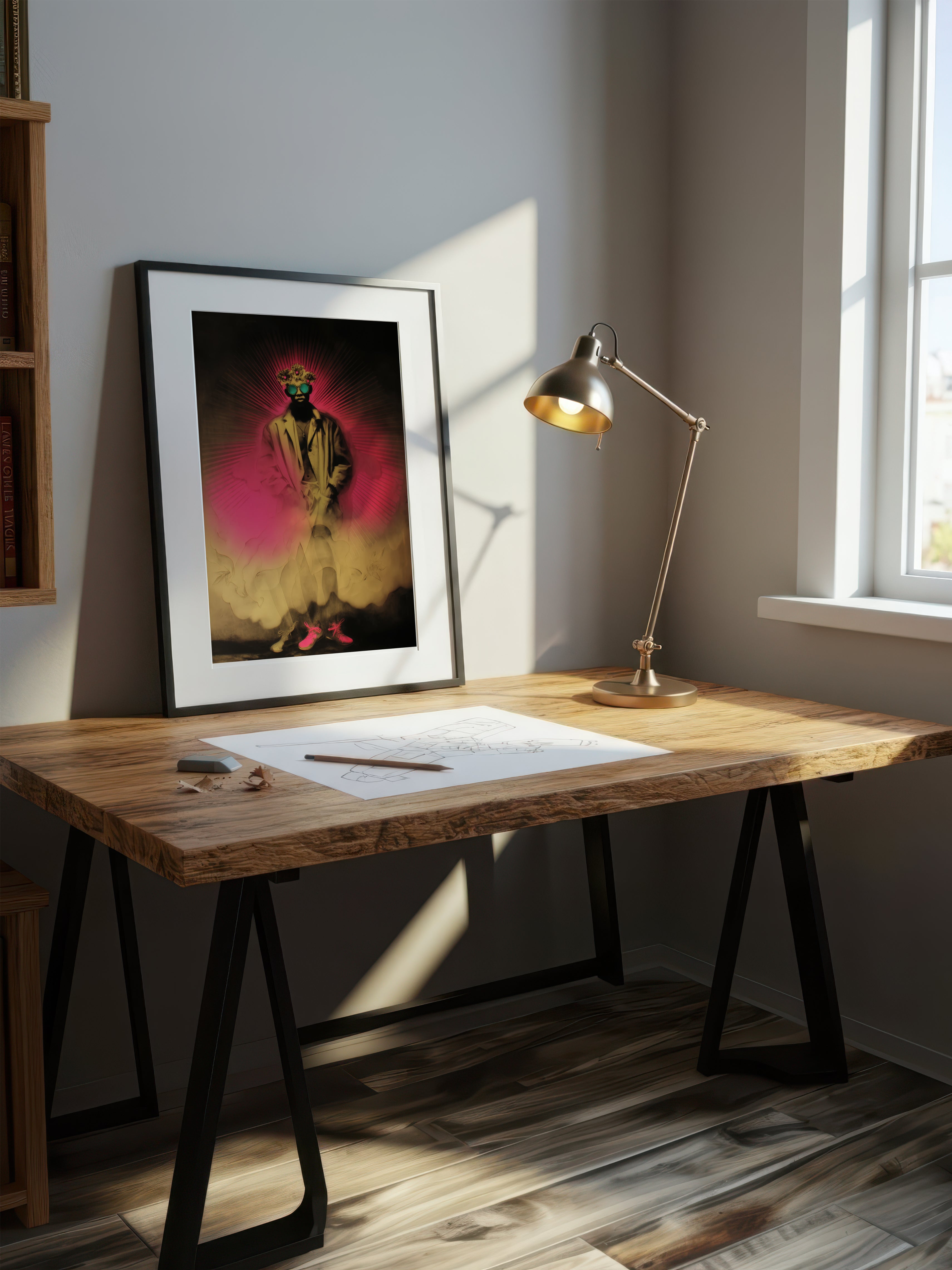 Psychedelic Pop Portrait – Surreal Psychedelic Wall Art 082