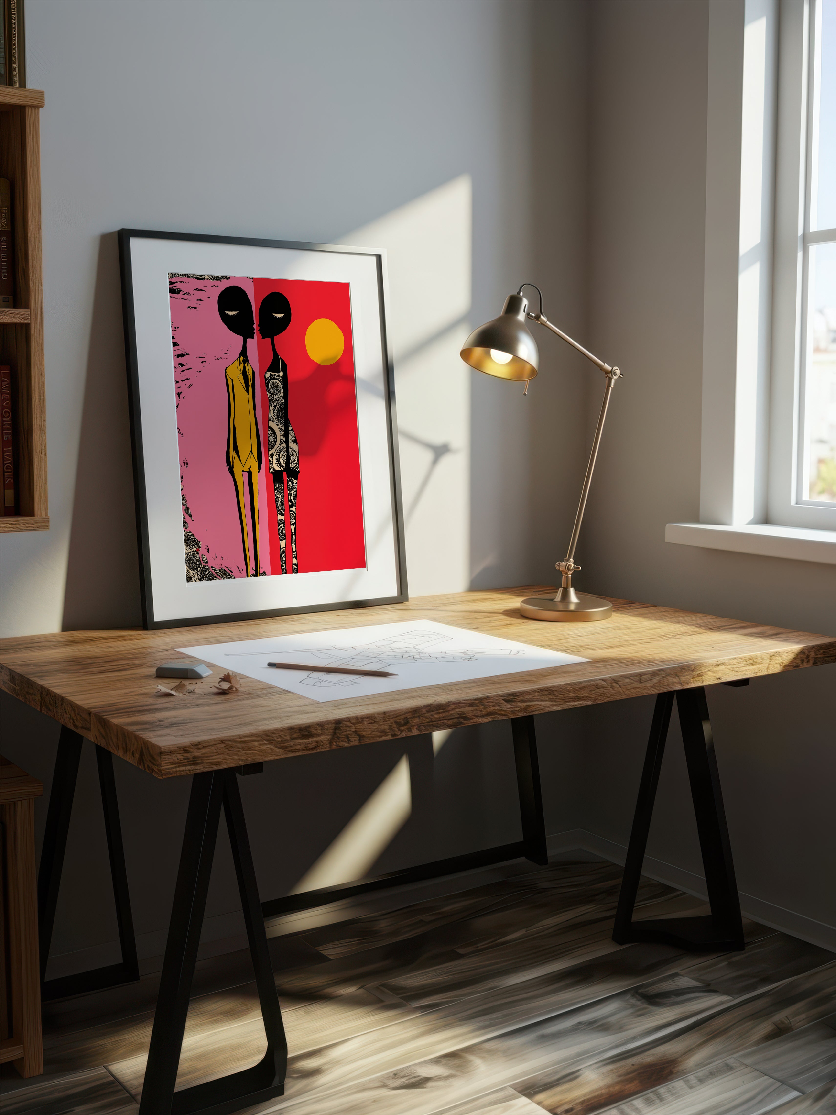 Psychedelic Pop Art – Surreal Kaleidoscope Figure Wall Art 240
