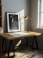 Ethereal Echo – Surreal Minimalist Greyhound Sculpture Wall Art 195