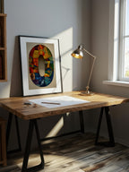 Mosaic Number Zero – Surreal Graphic Symbol Wall Art 251