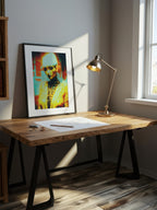 Cybernetic Pop Portrait – Surreal Futuristic Digital Wall Art 212