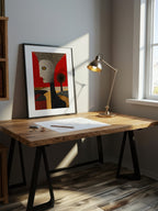 Folk Surreal Figure – Surreal Folk Art Wall Art 098