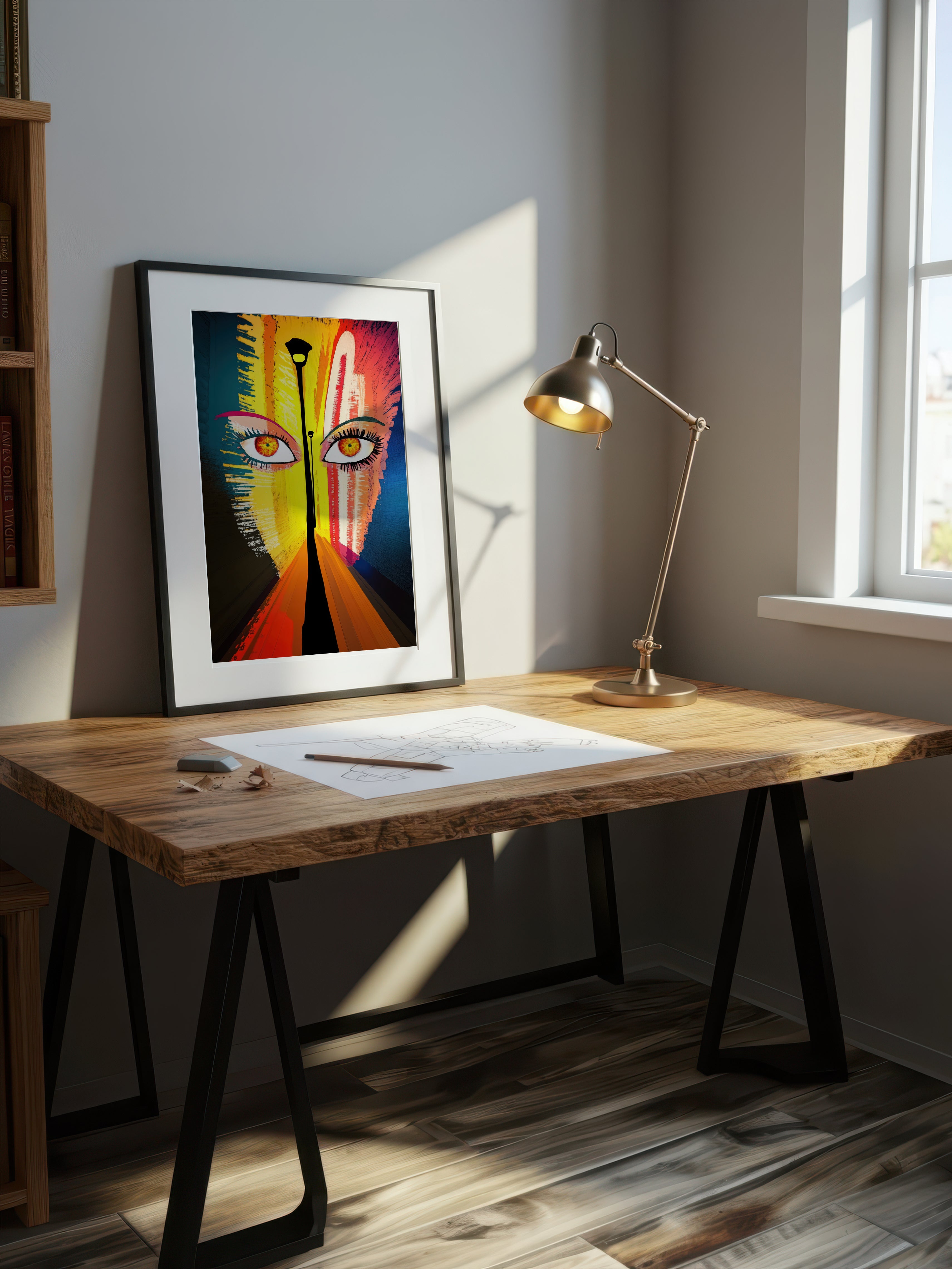 Urban Vision – Surreal Graphic Street Portrait Wall Art 340