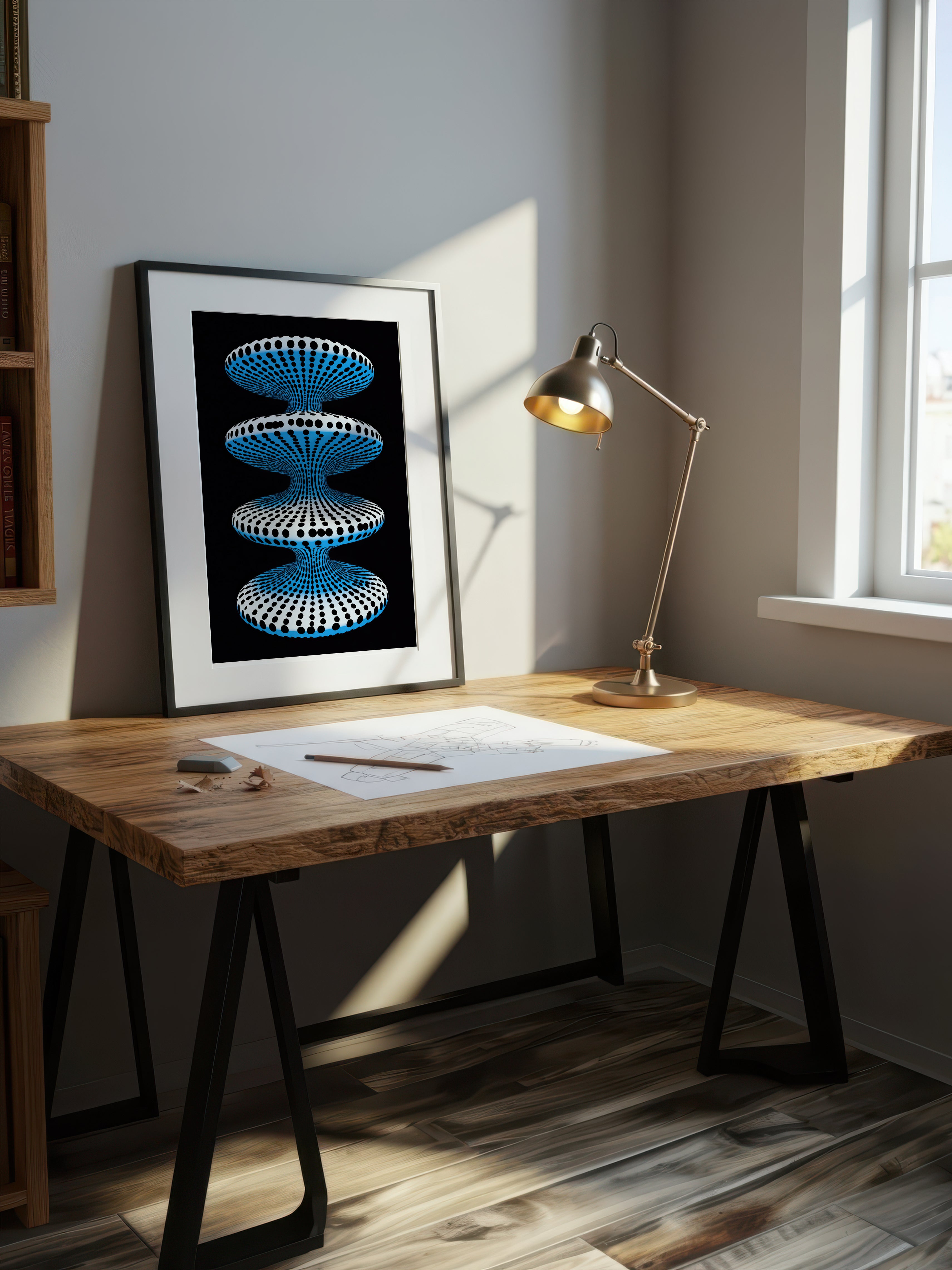 Psychedelic Op Art – Surreal Optical Wall Art 087