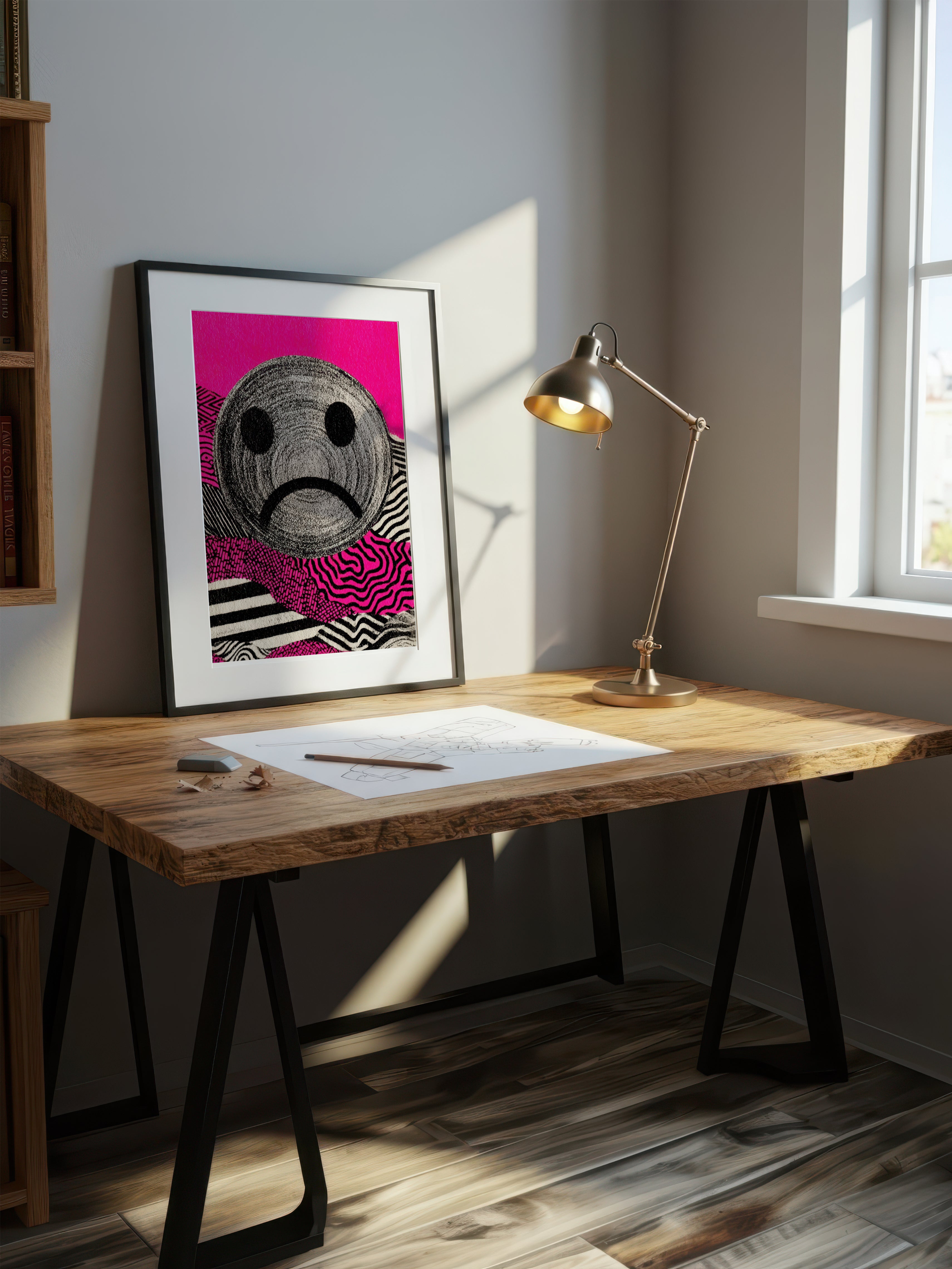 Modern Pop Portrait – Surreal Graphic Pop Figure Wall Art 296