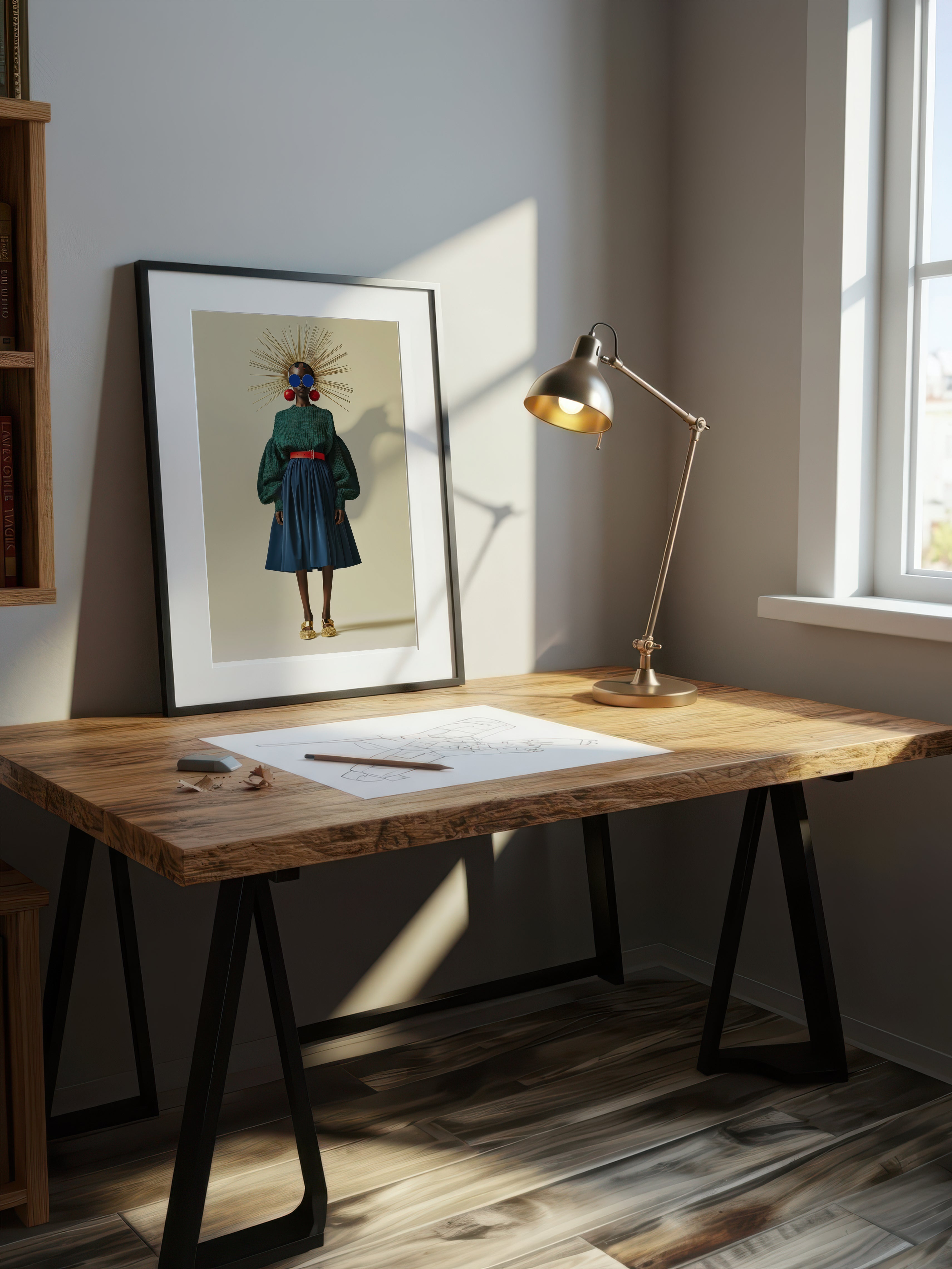 Modern Avant-Garde Portrait – Surreal Avant-Garde Wall Art 031