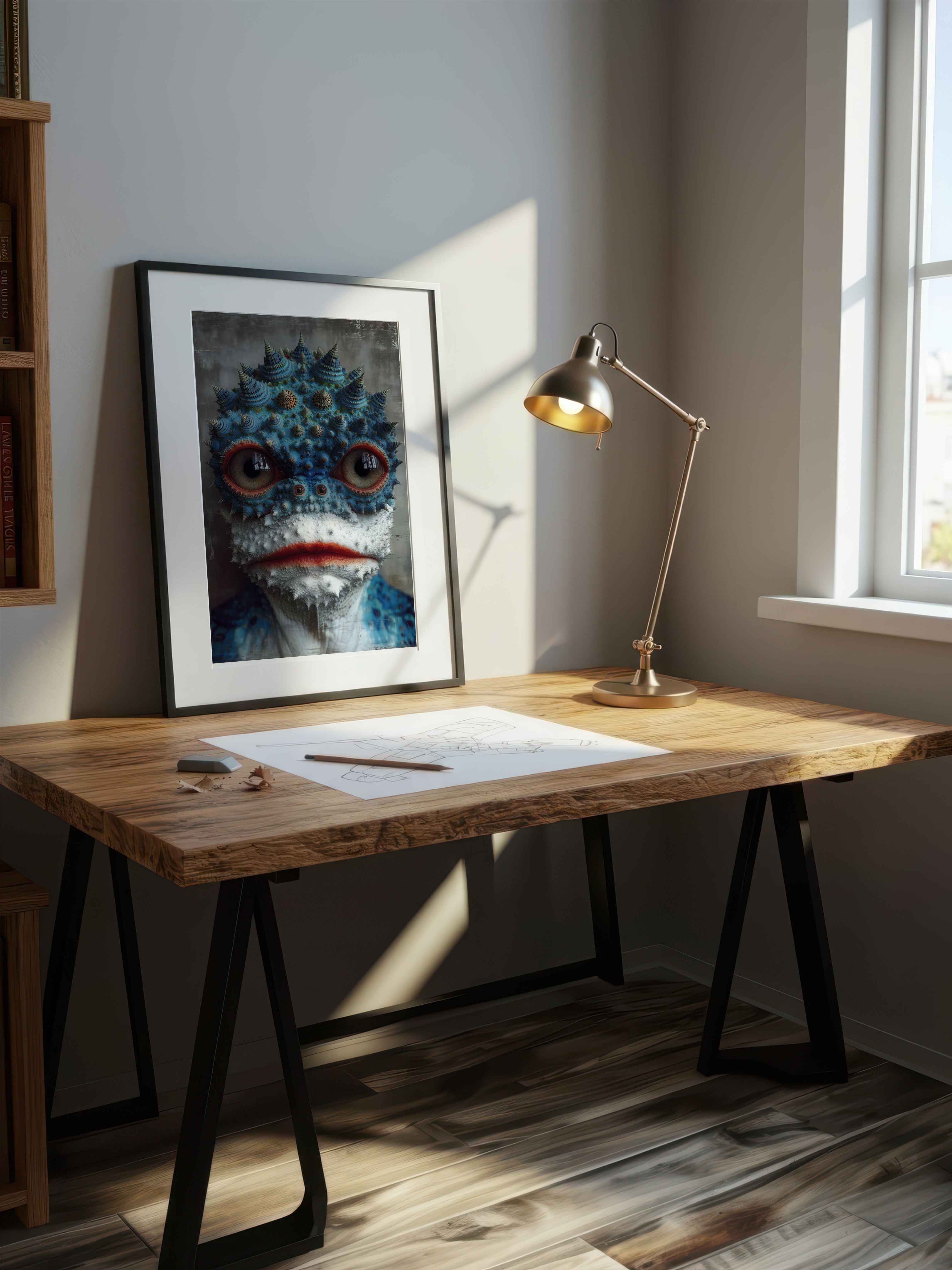 Surreal Creature Portrait – Surreal Fantasy Wall Art 148