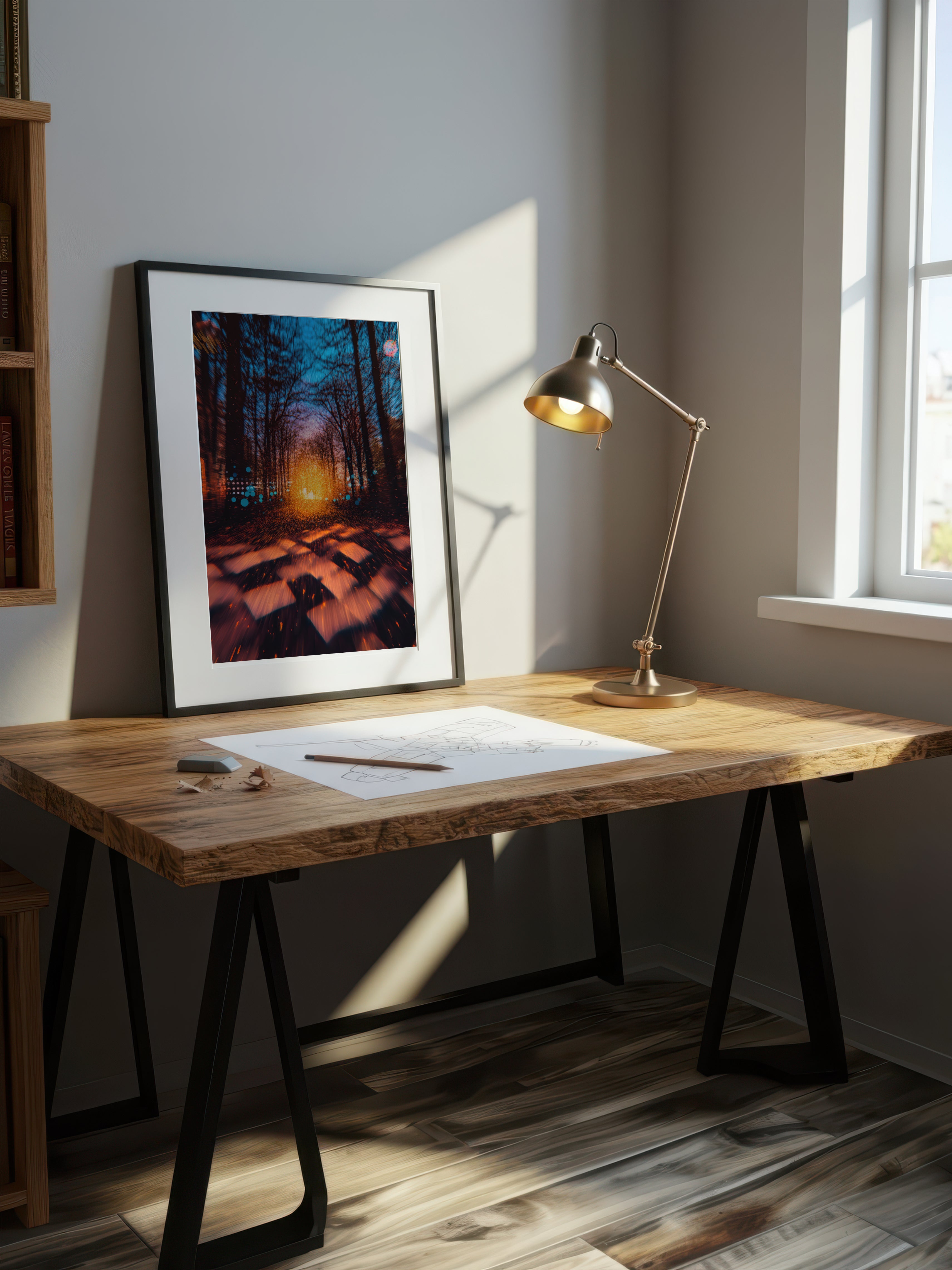 Forest Abstract – Surreal Woodland Dreamscape Wall Art 317