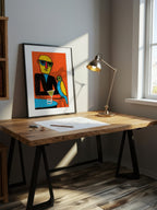 Island Happy Hour – Surreal Tropical Crayon Portrait Wall Art 259