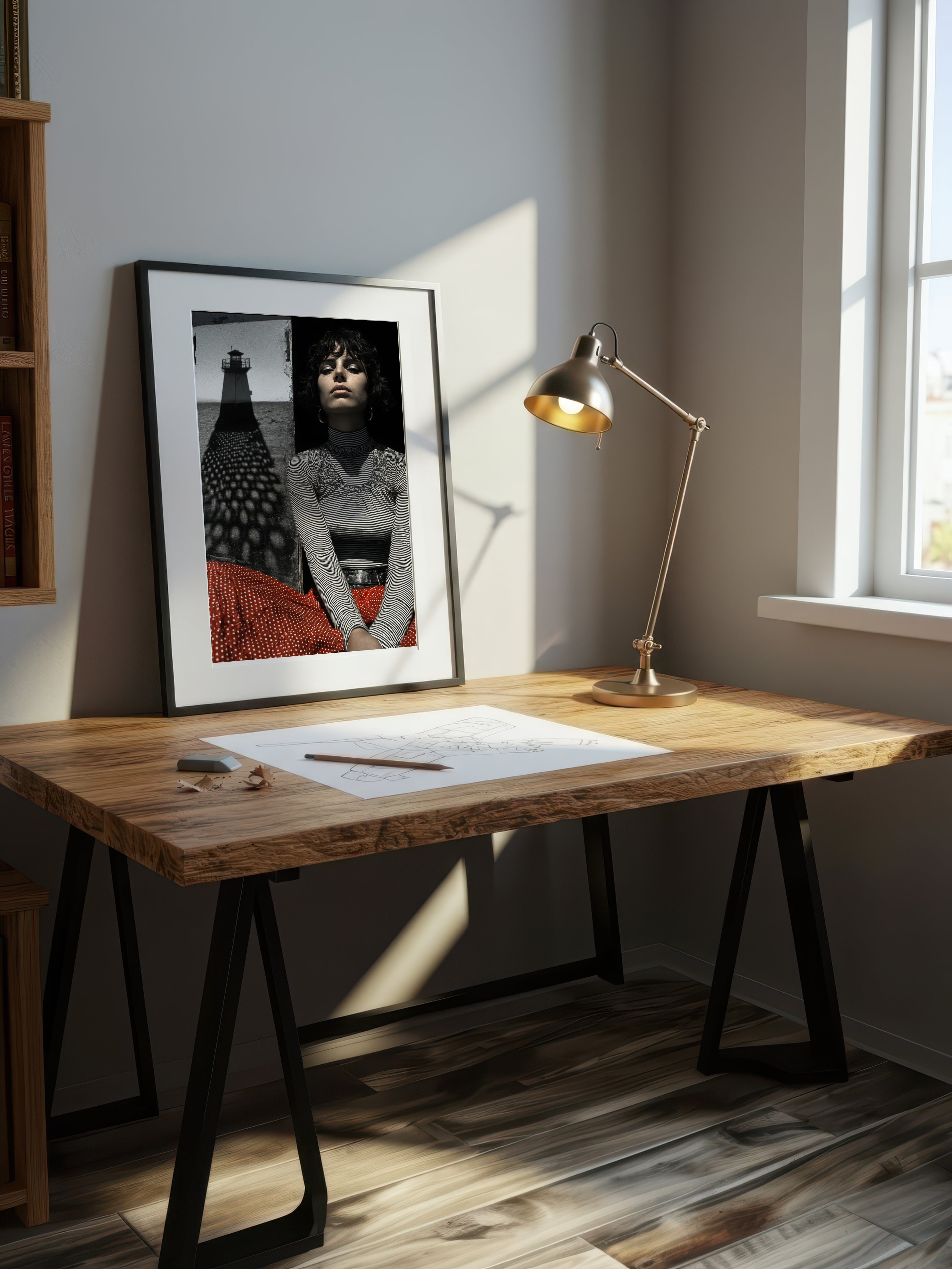 Modern Portrait Collage – Surreal Collage Wall Art 060